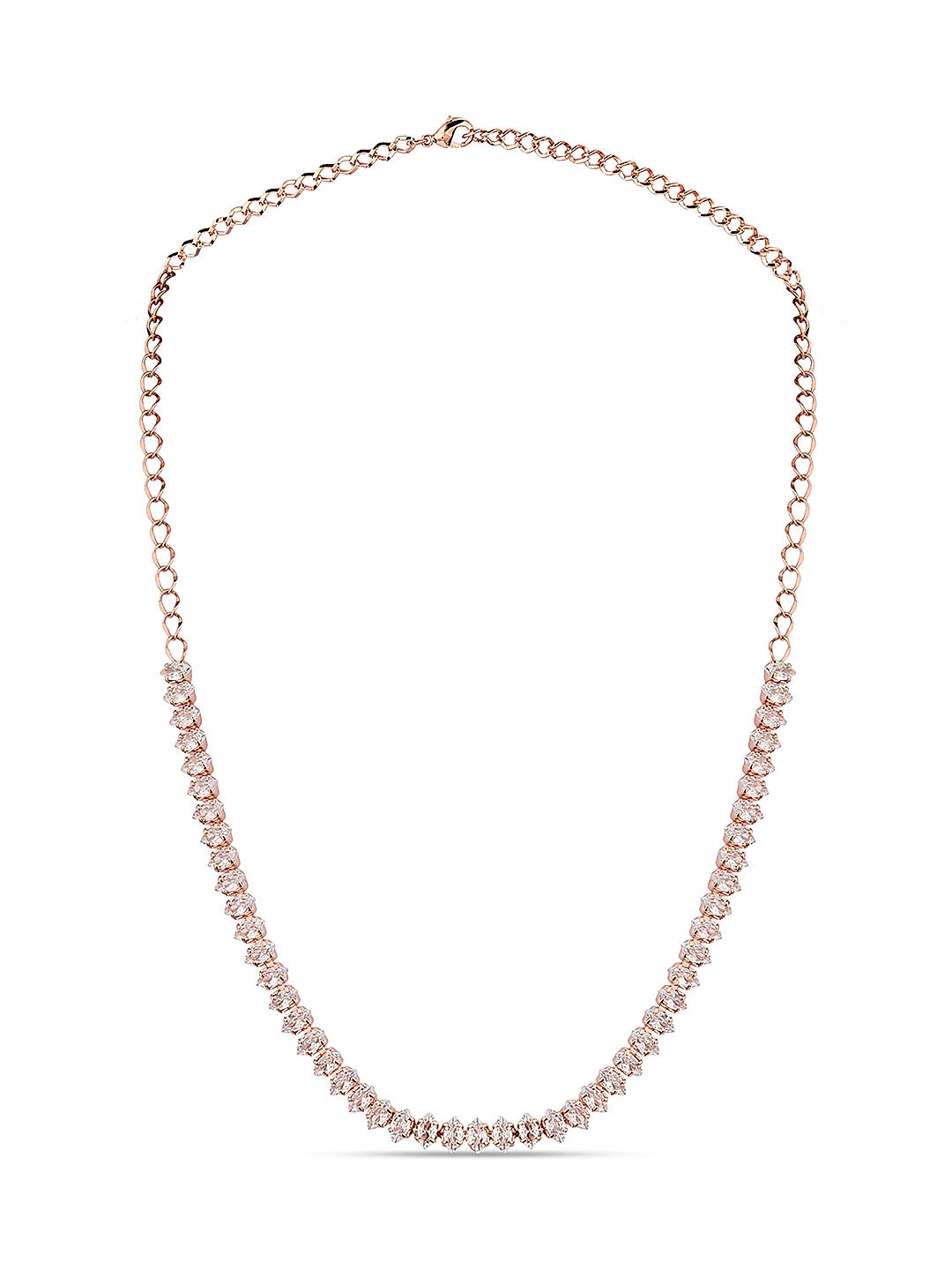 Buy Fida Stones Rose Gold Jewellery Set Best Price