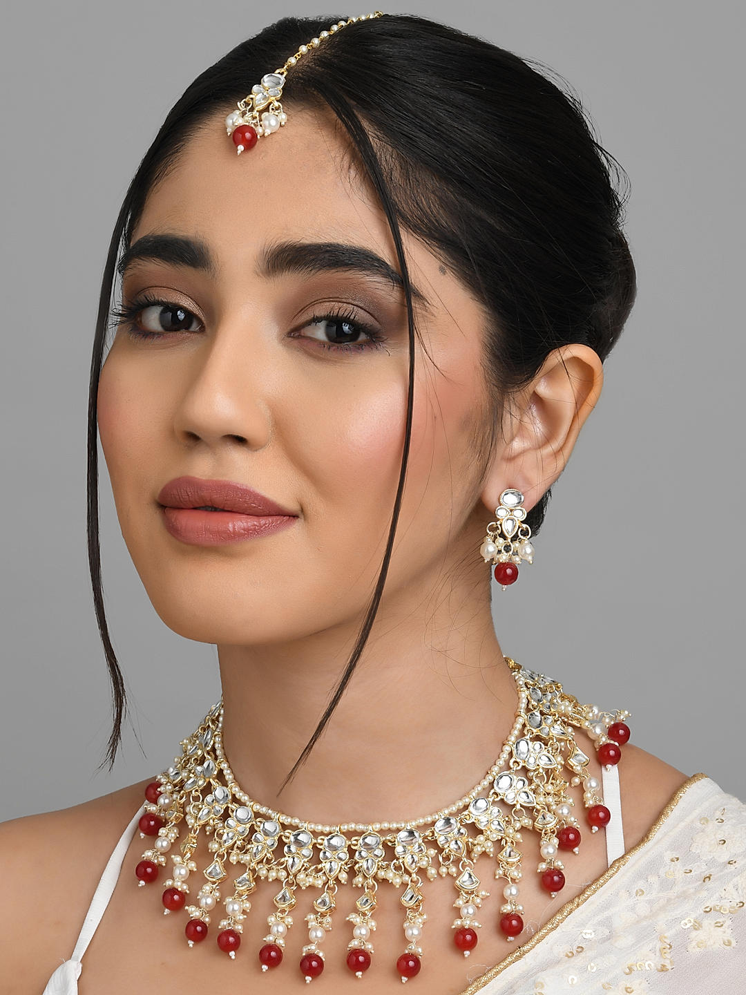 Shop Fida Necklace Maang Tikka EarringSet Best Price