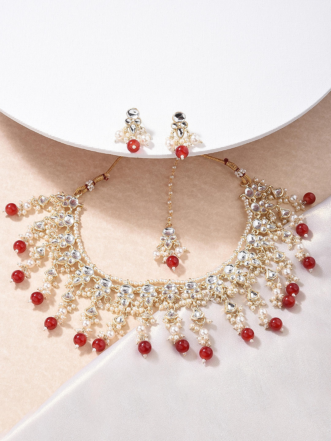 Shop Fida Necklace Maang Tikka EarringSet Best Price
