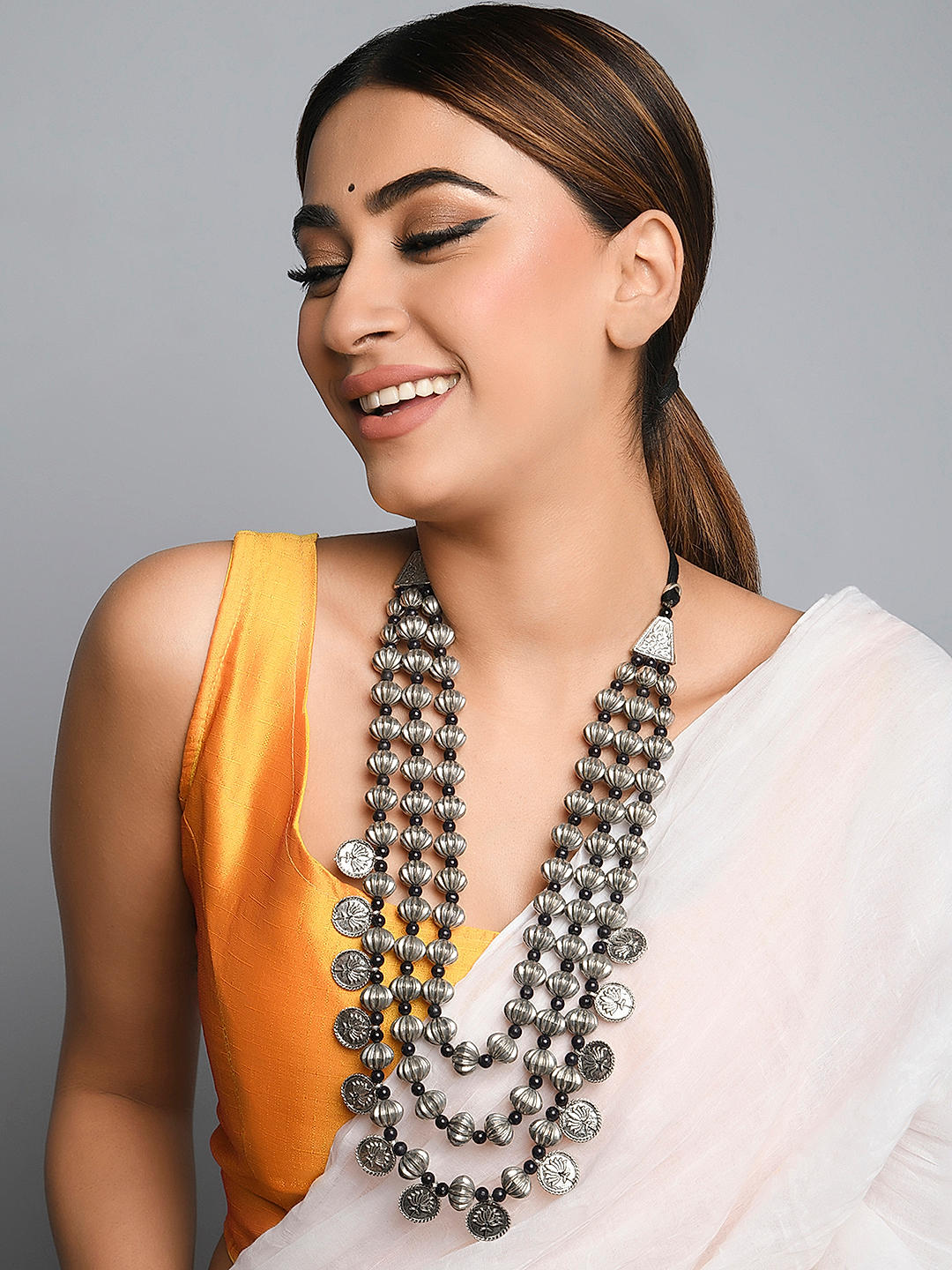 Multi bead necklace hotsell