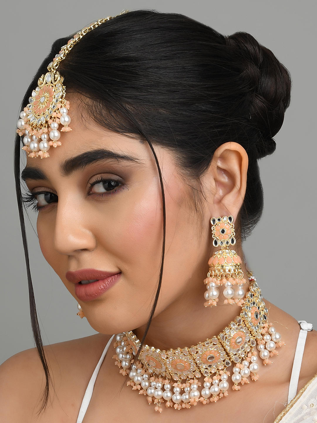 Shop Fida Necklace Maang Tikka EarringSet Best Price