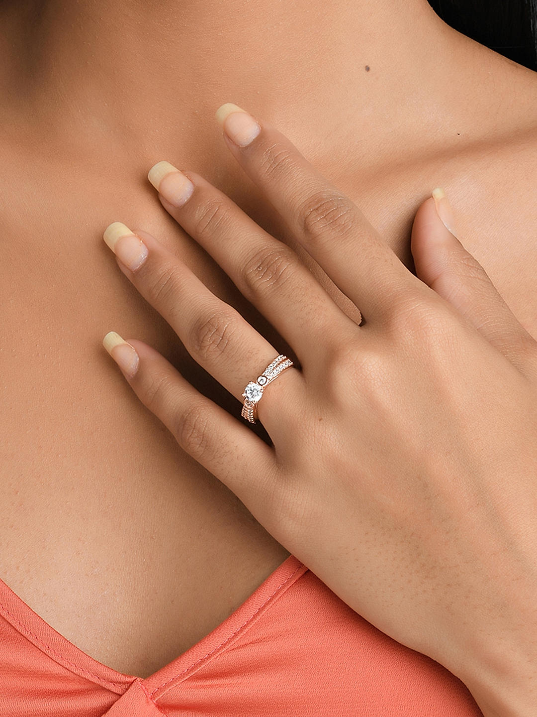 American diamond solitaire rings best sale