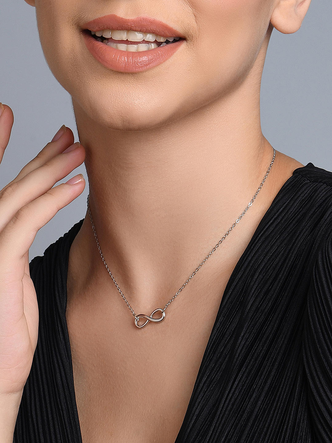 Infinity charm for necklace on sale