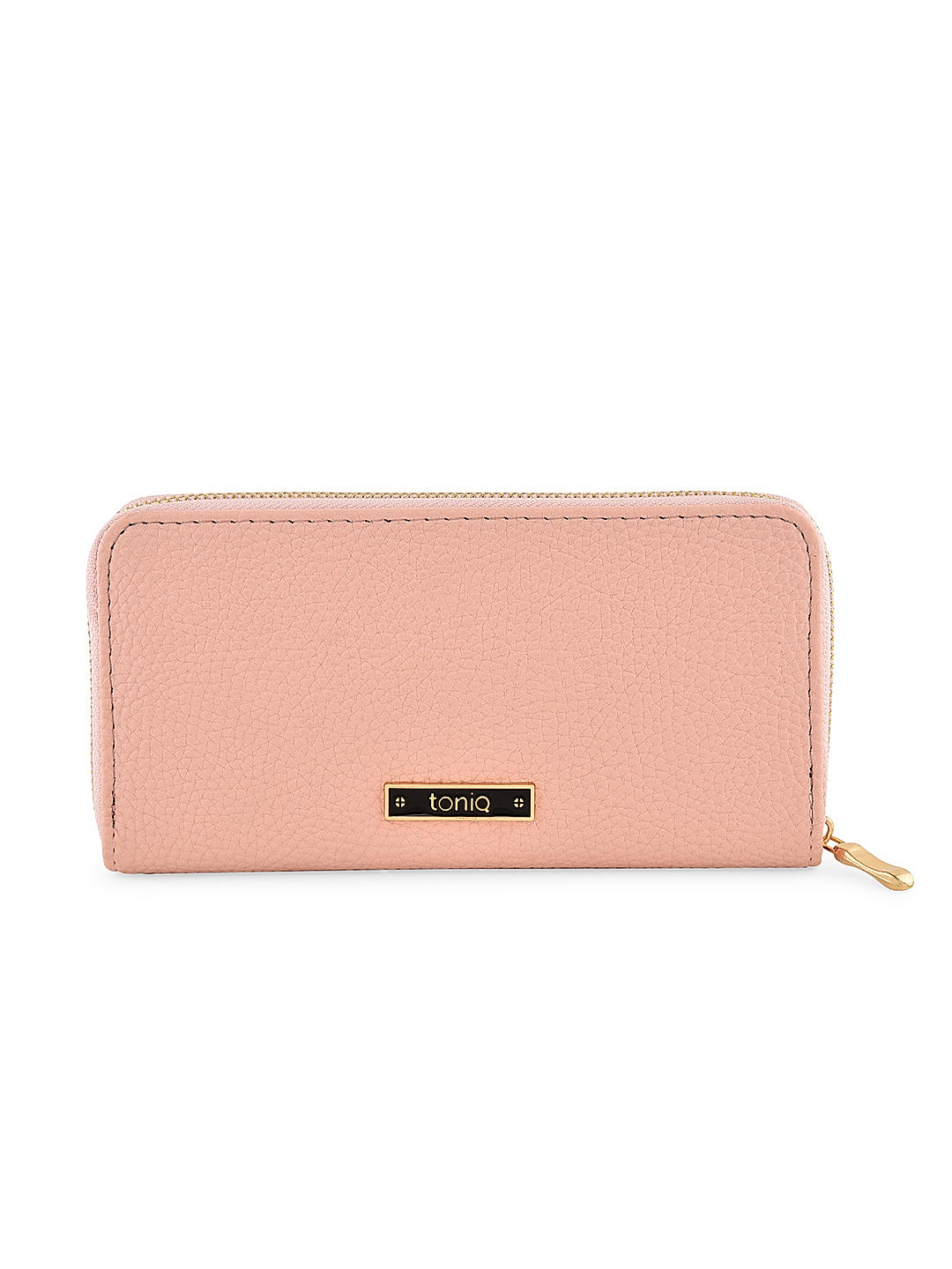 Toniq Pretty Pink Padlock Zip Around Wallet For Women