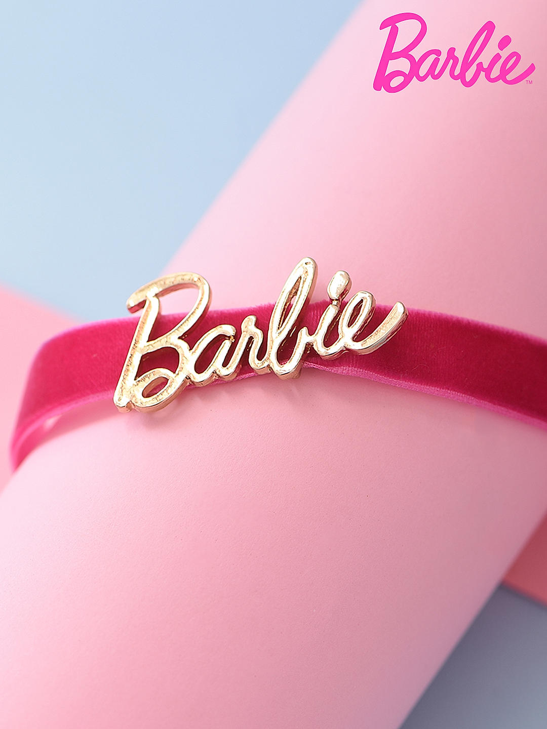 Shop online Barbie TM Limited Edition hot pink velvet choker necklace Best Price