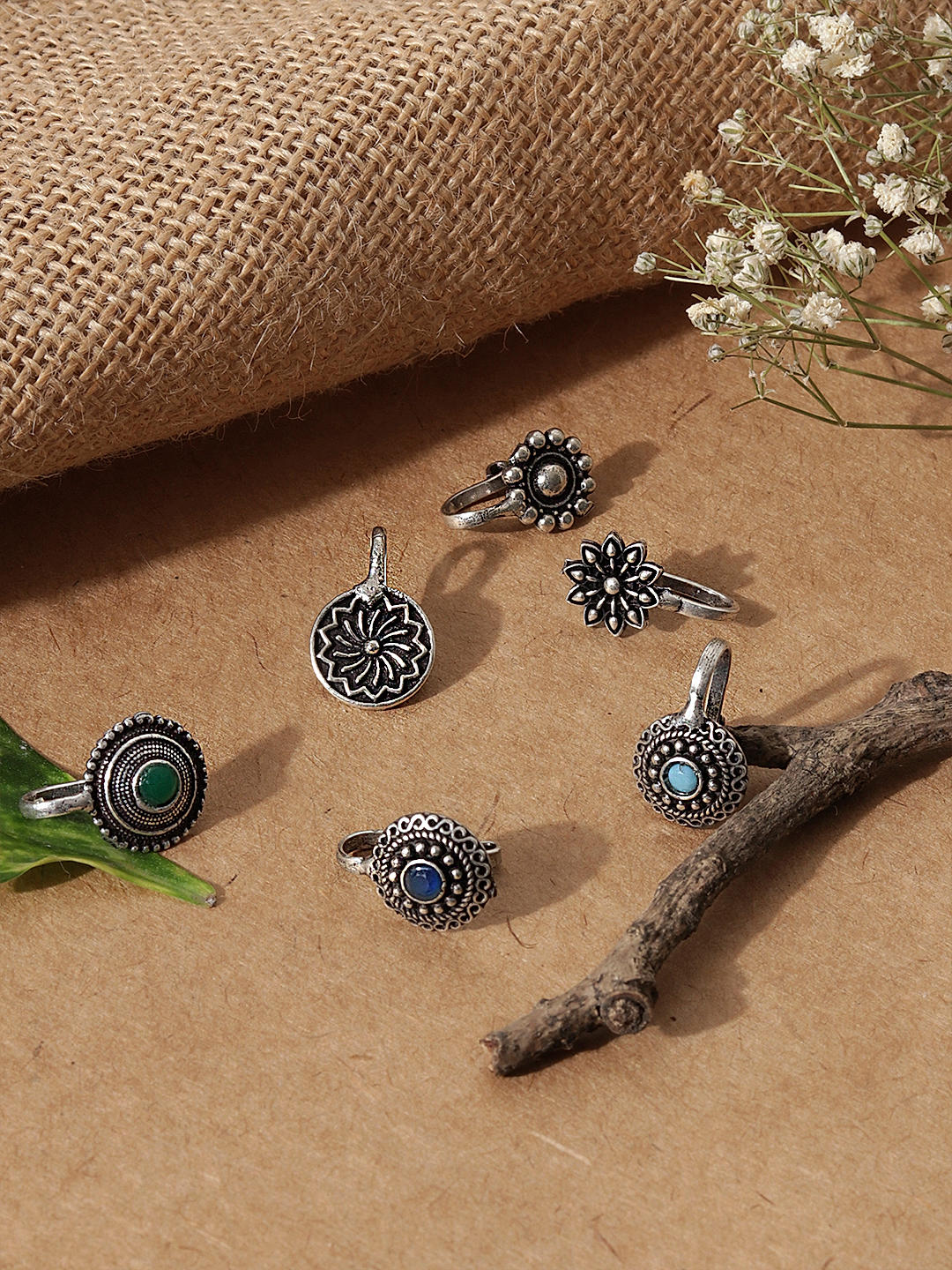 Shop Online Fida Ethnic Nose Pins Best Price