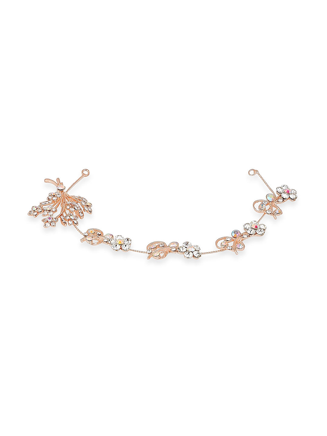 Rose gold hair chain sales