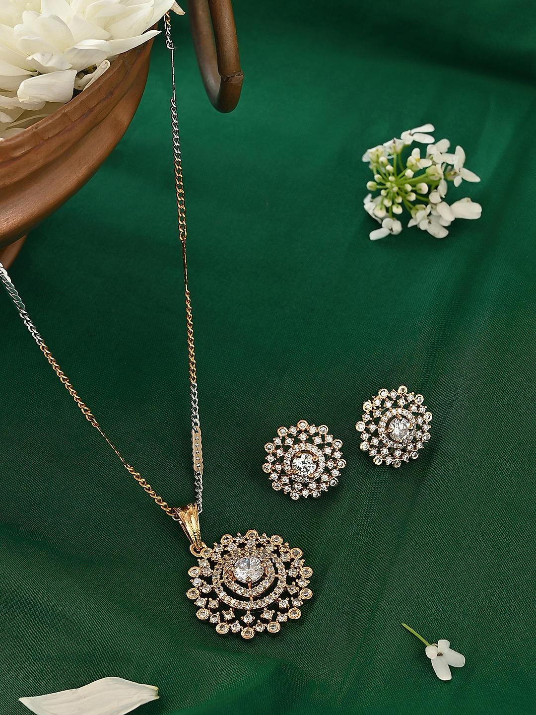 Ad stone pendant set outlet