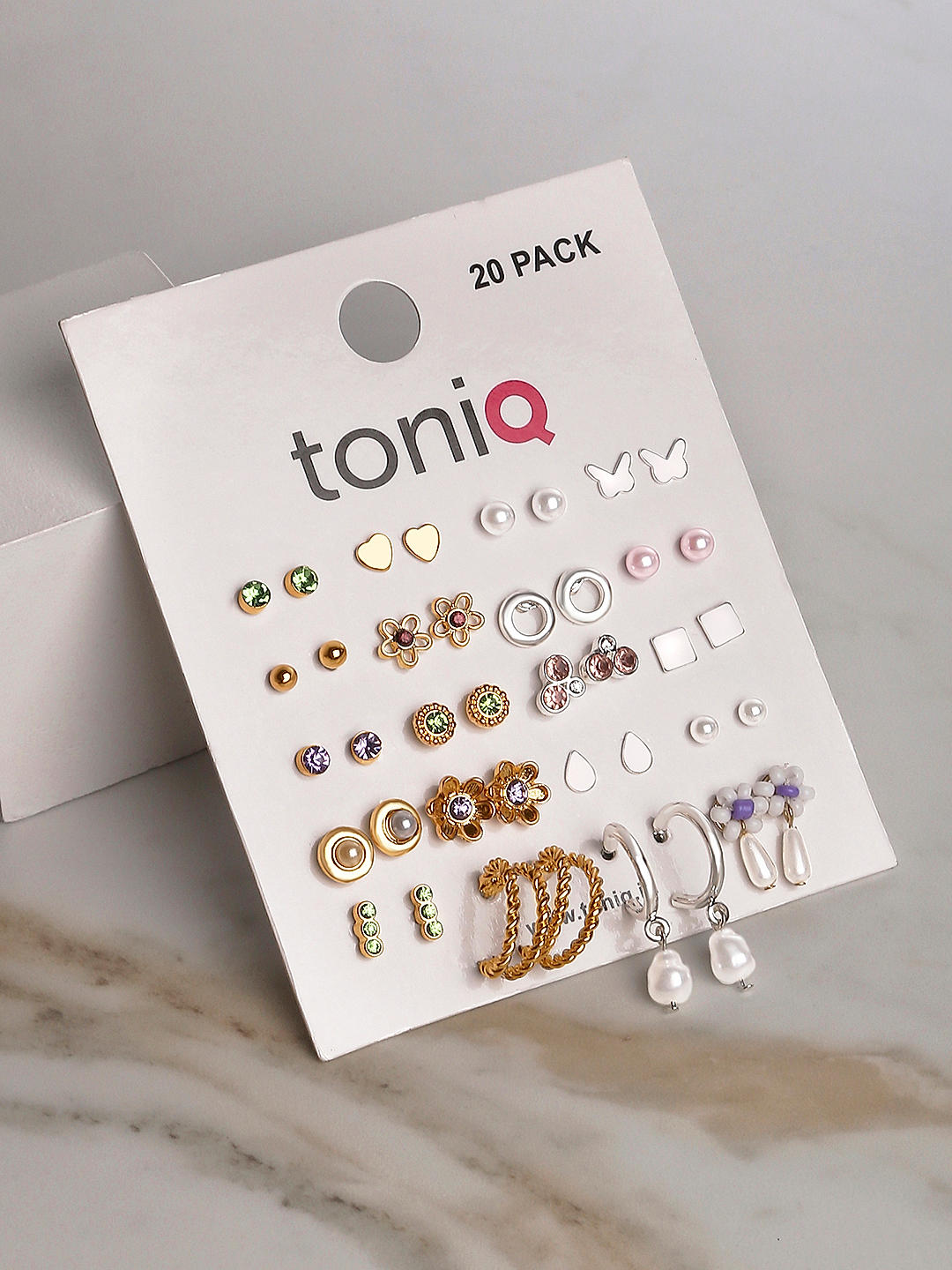 Gold plated stud earring set clearance