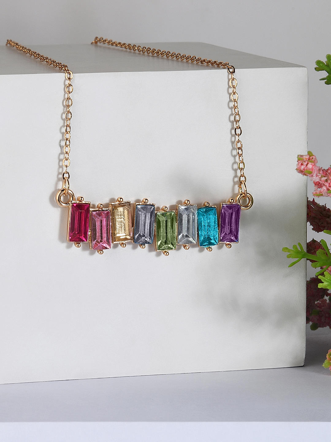 Rainbow stone pendant online
