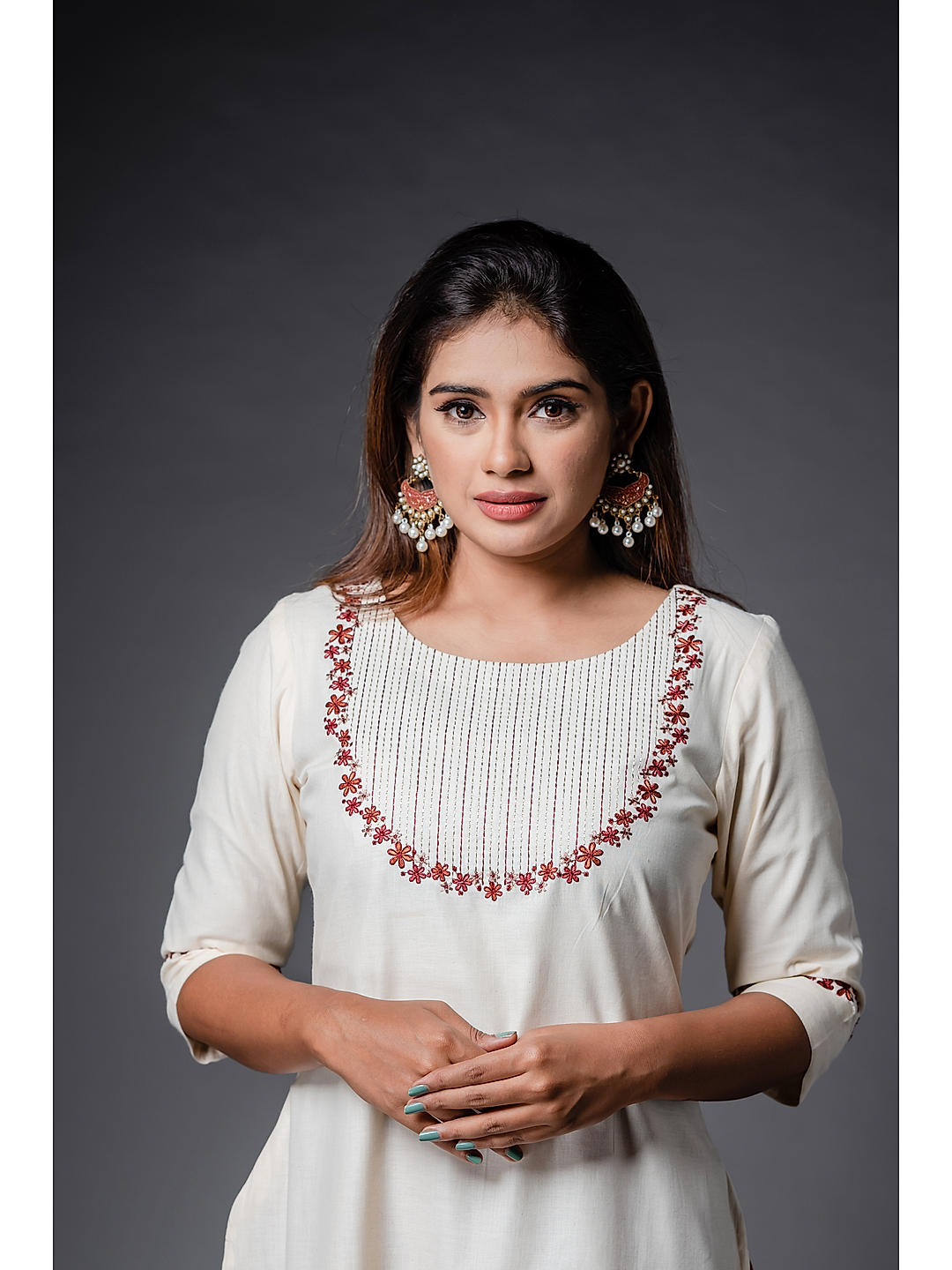 Cotton handloom kurti deals