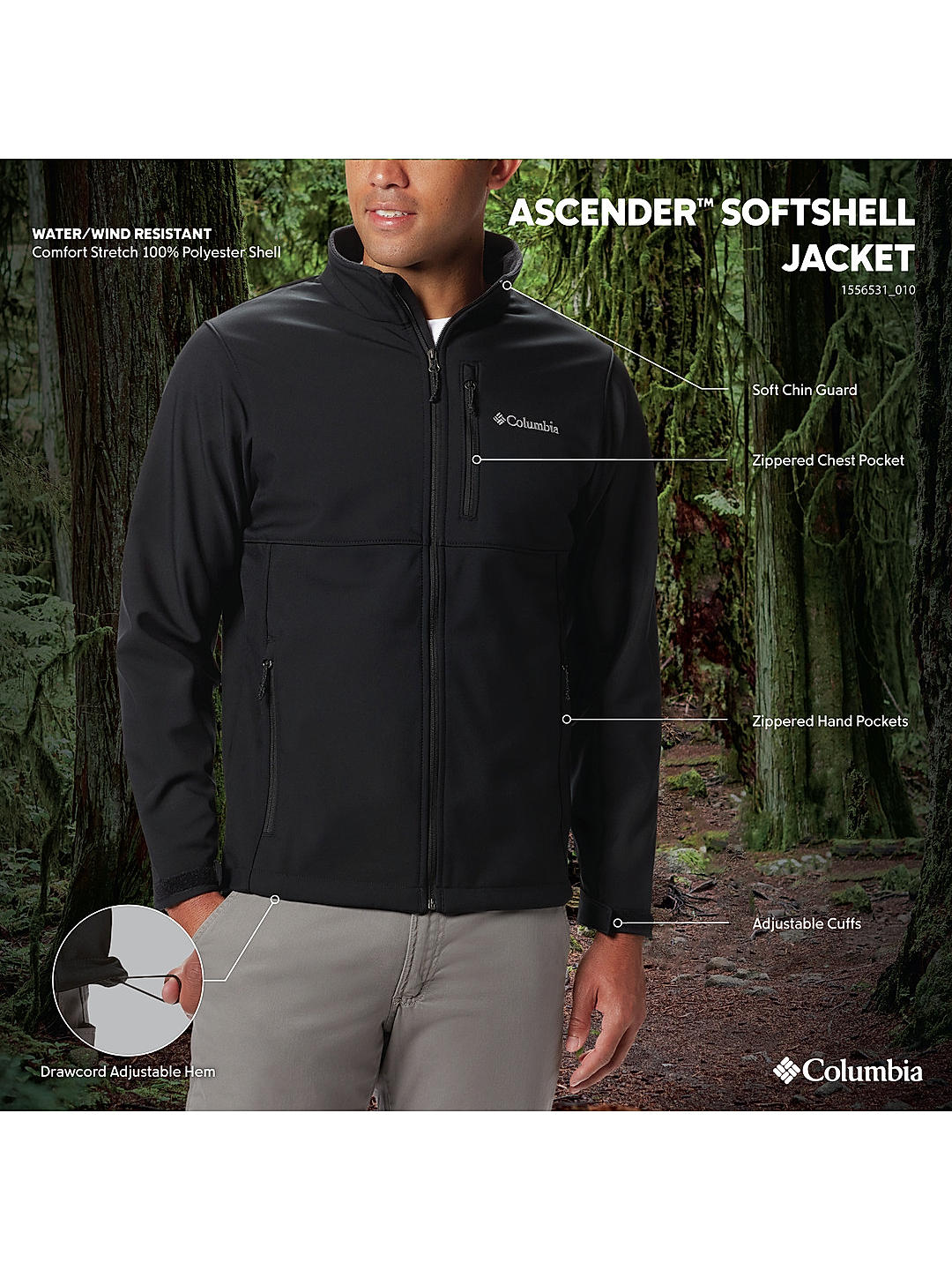 Buy Black Ascender Softshell Jacket for Men Online at Columbia