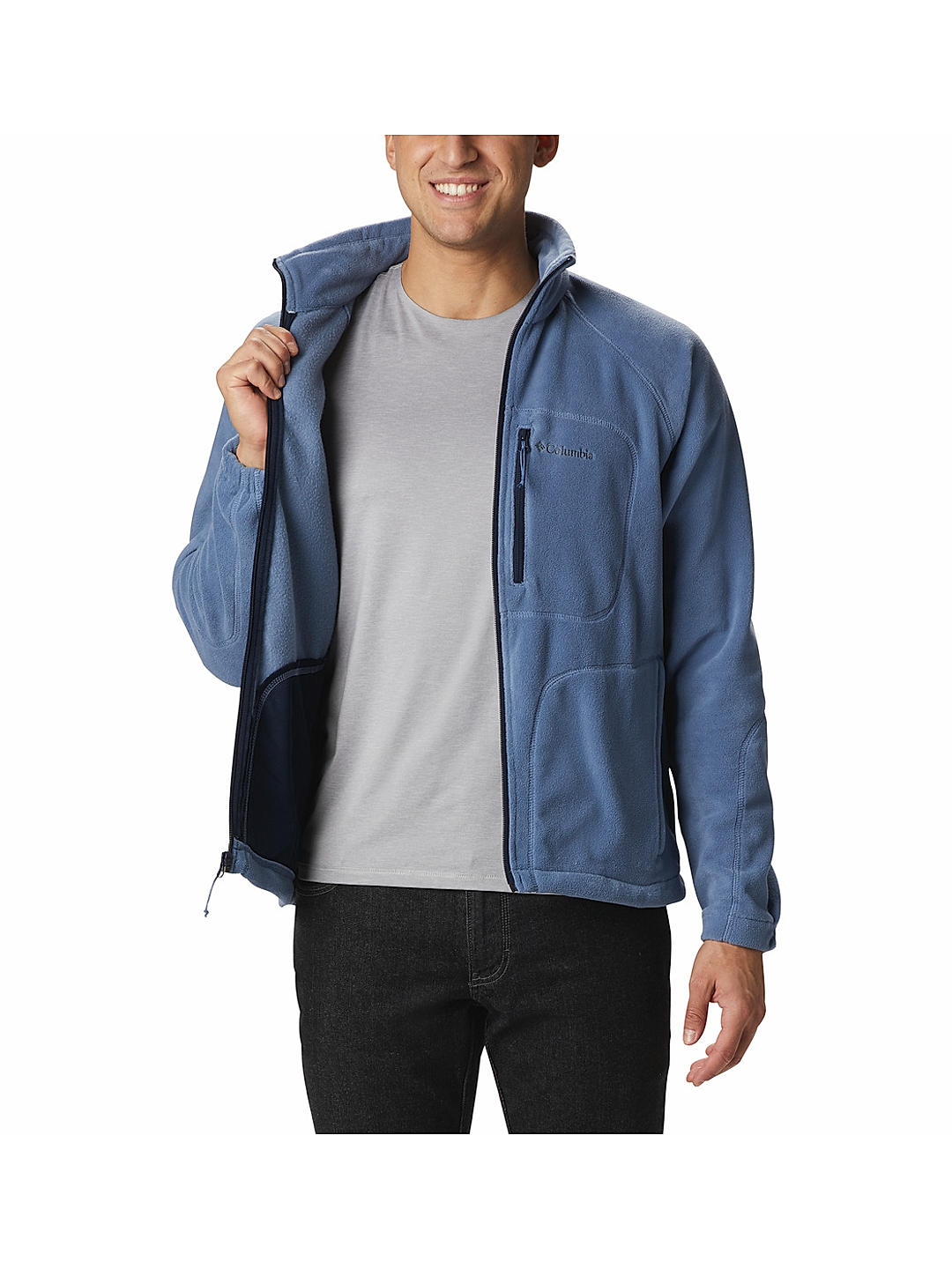 Buy Blue Fast Trek Ii Full Zip Fleece for Men Online at Columbia Sportswear