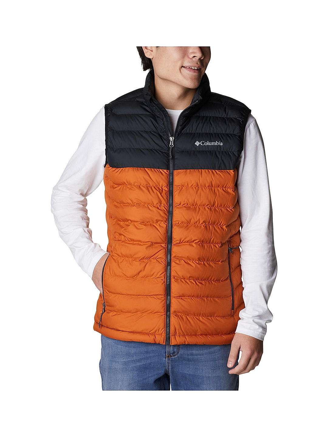 Columbia hotsell orange vest