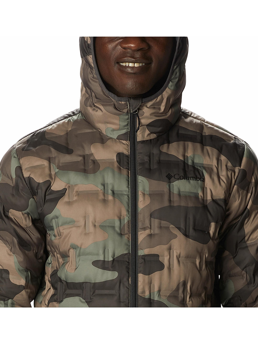 Camo jacket with outlet hood mens