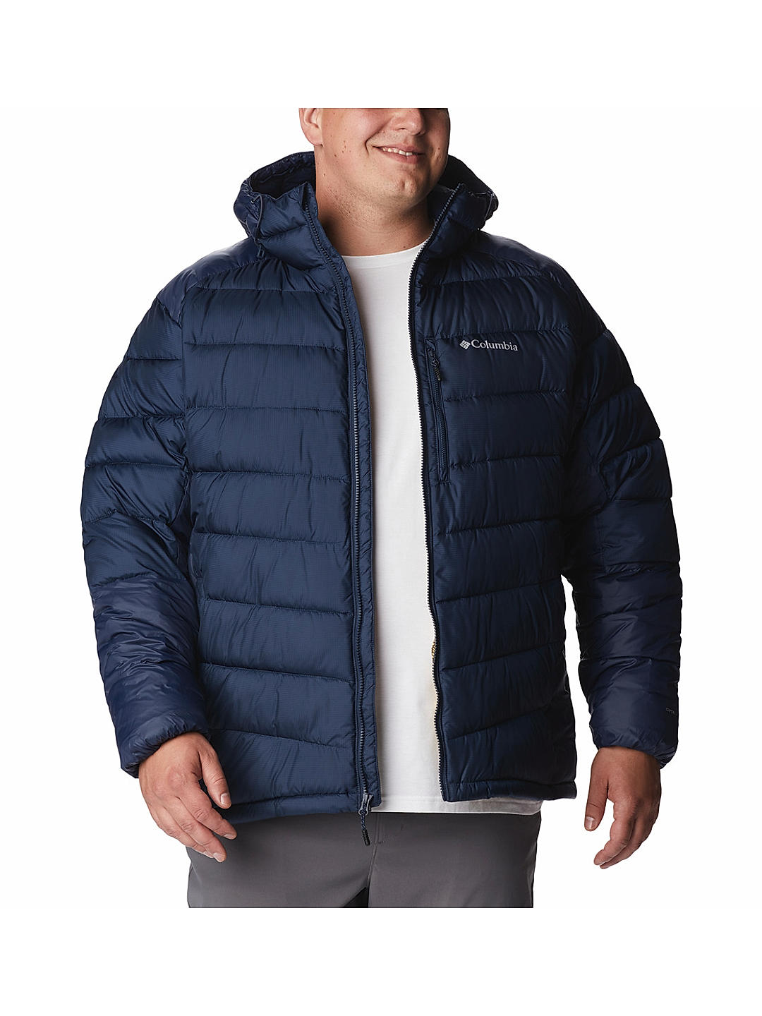 Buy Blue Labyrinth Loop Hooded Jacket for Men Online at Columbia ...