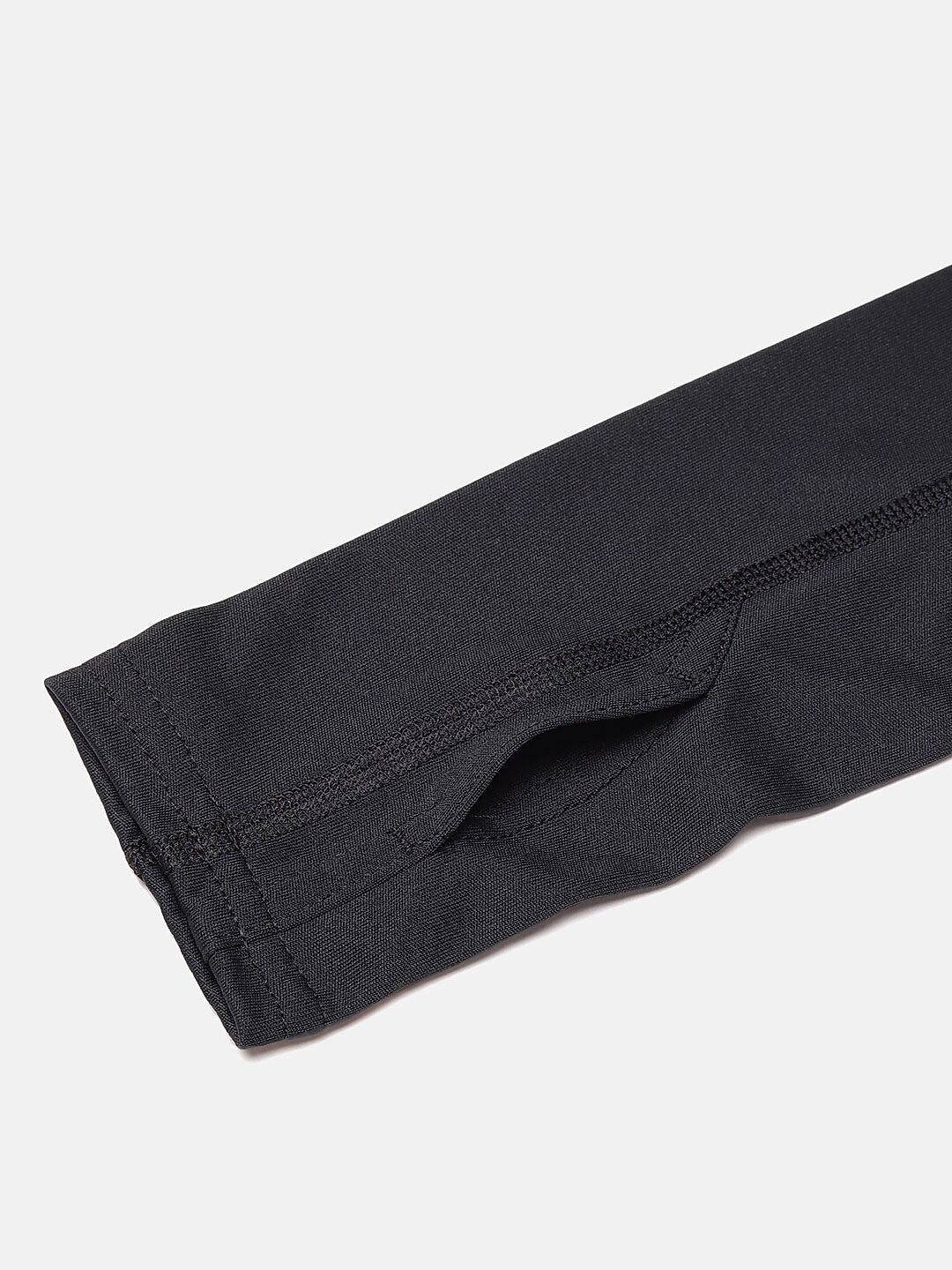 Women's Black Sportswear Arm Sleeves Made in Italy - SINERGIKA