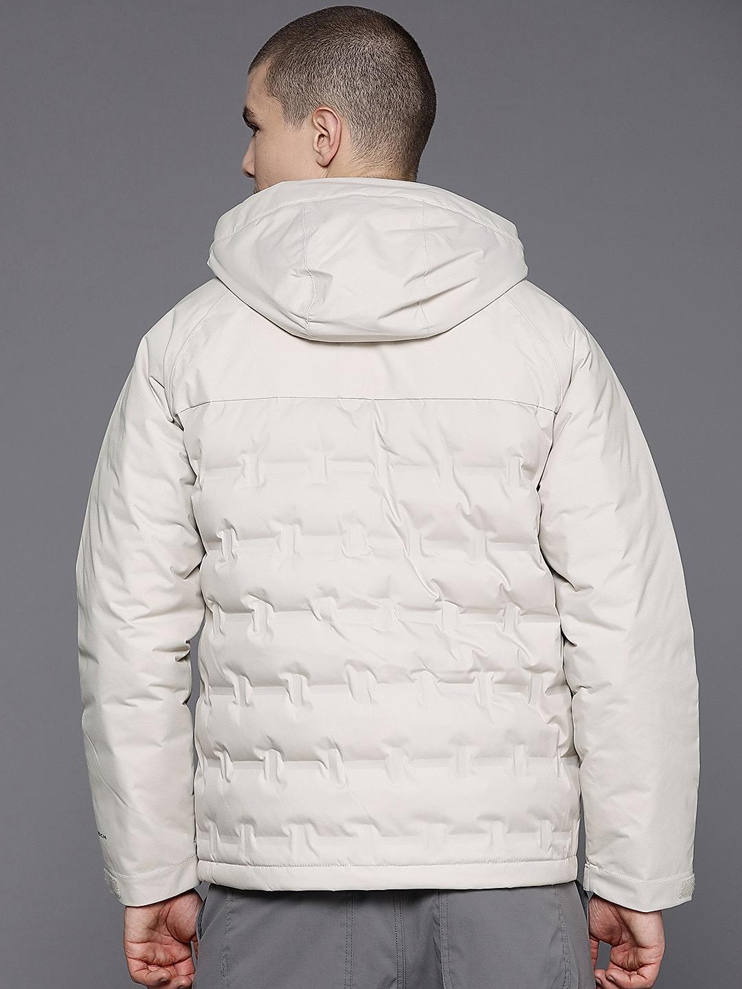 Columbia white out hooded on sale jacket