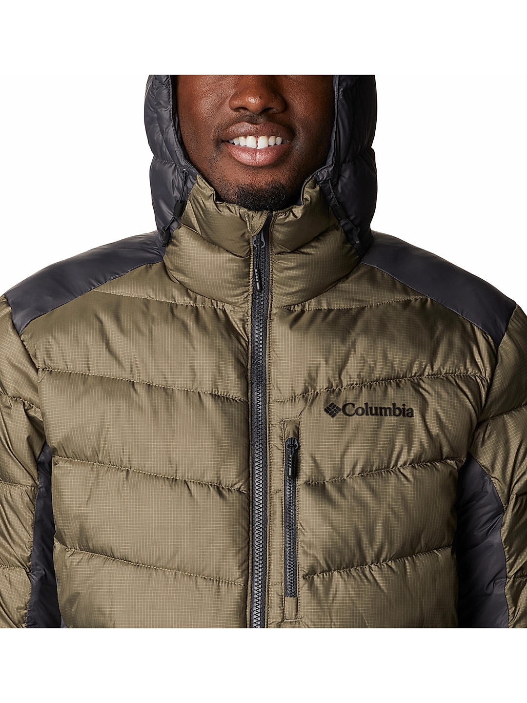 Mens green store hooded jacket