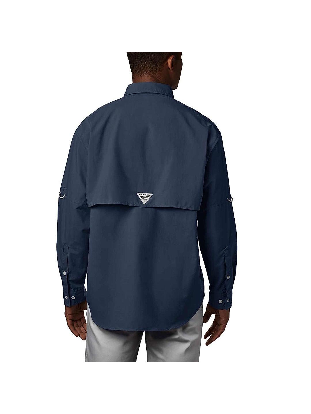 Performance Fishing Shirt Avail Contour Long Sleeve - Bahama Blue M / Florida Bay