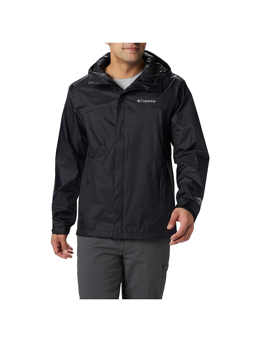 columbia men's watertight ii rain jacket size small black