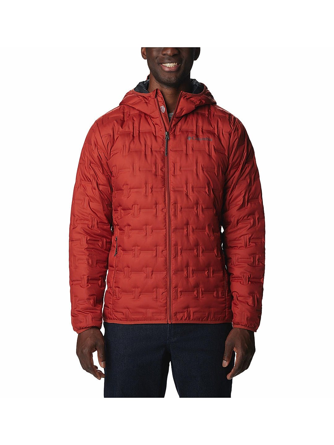 Buy Orange Delta Ridge Down Hooded Jacket for Men Online at Columbia ...