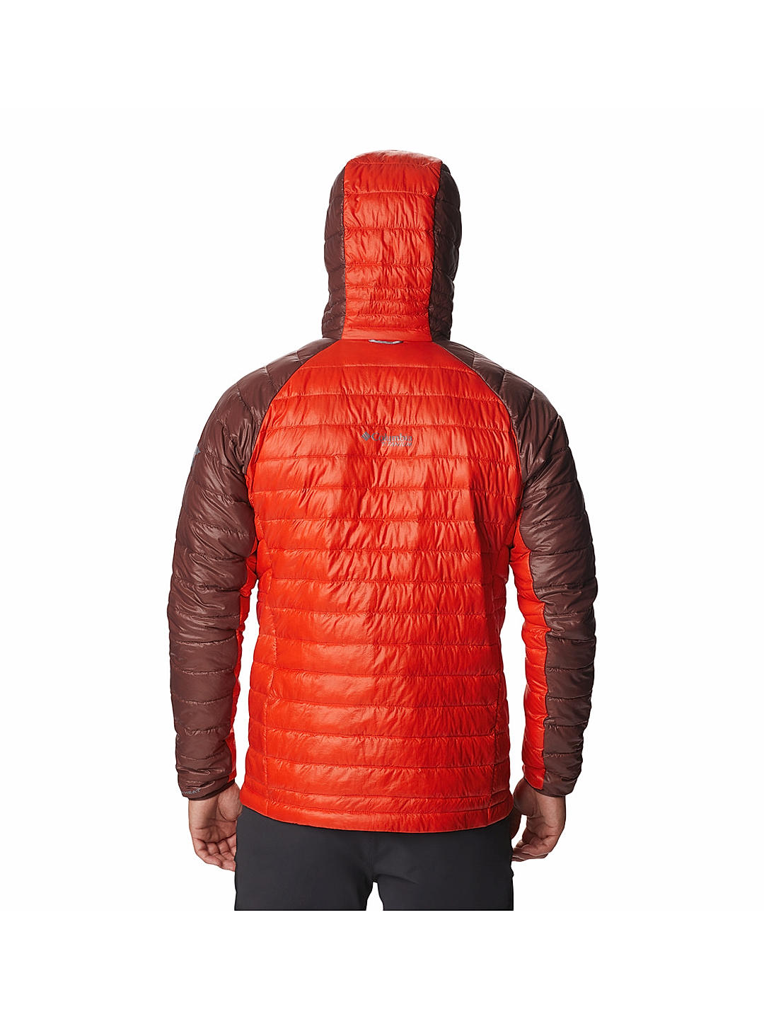 Columbia Men Orange / Red Platinum Peak Hooded Jacket
