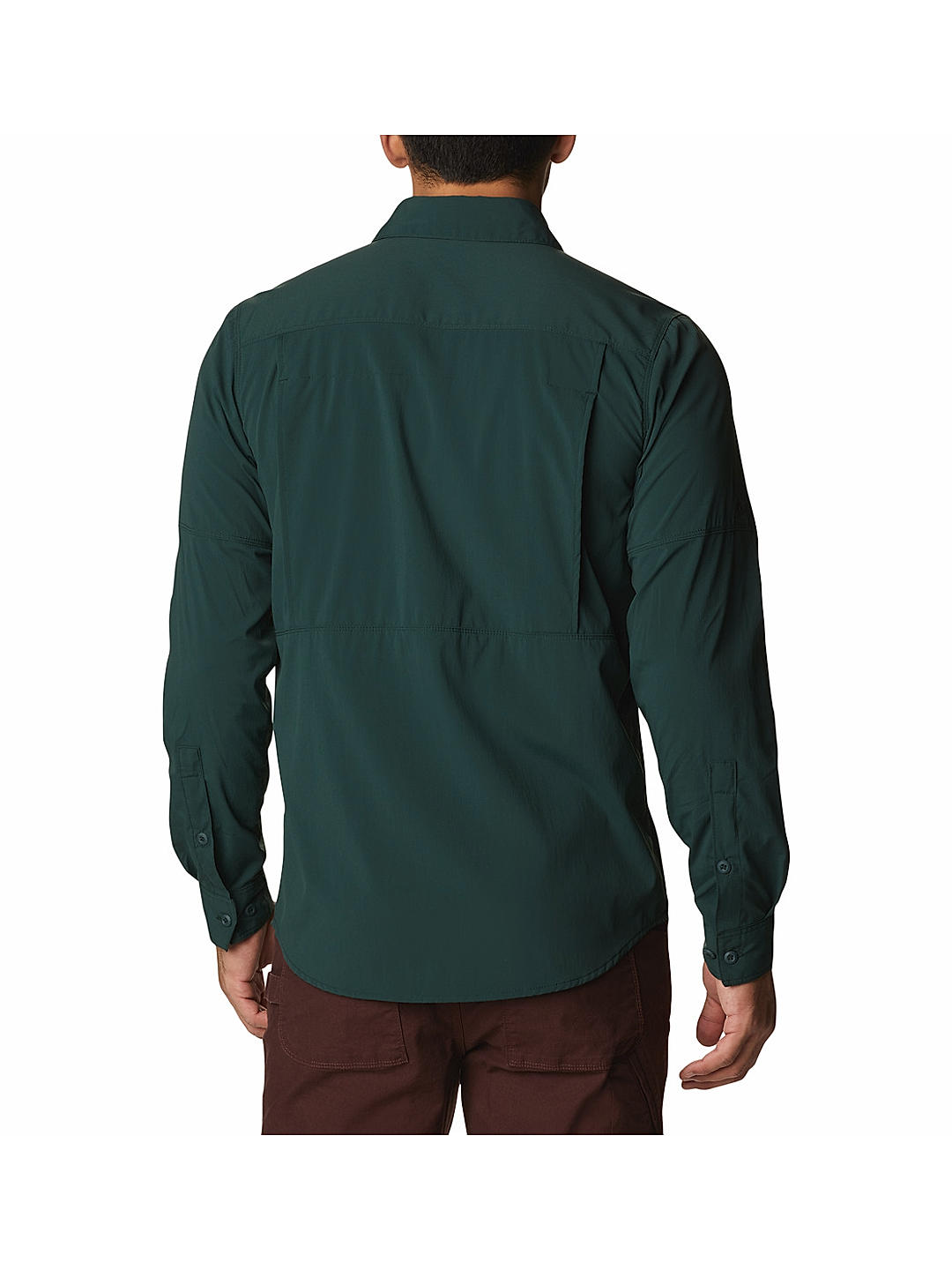 Columbia Men Green Newton Ridge II Long Sleeve Shirt