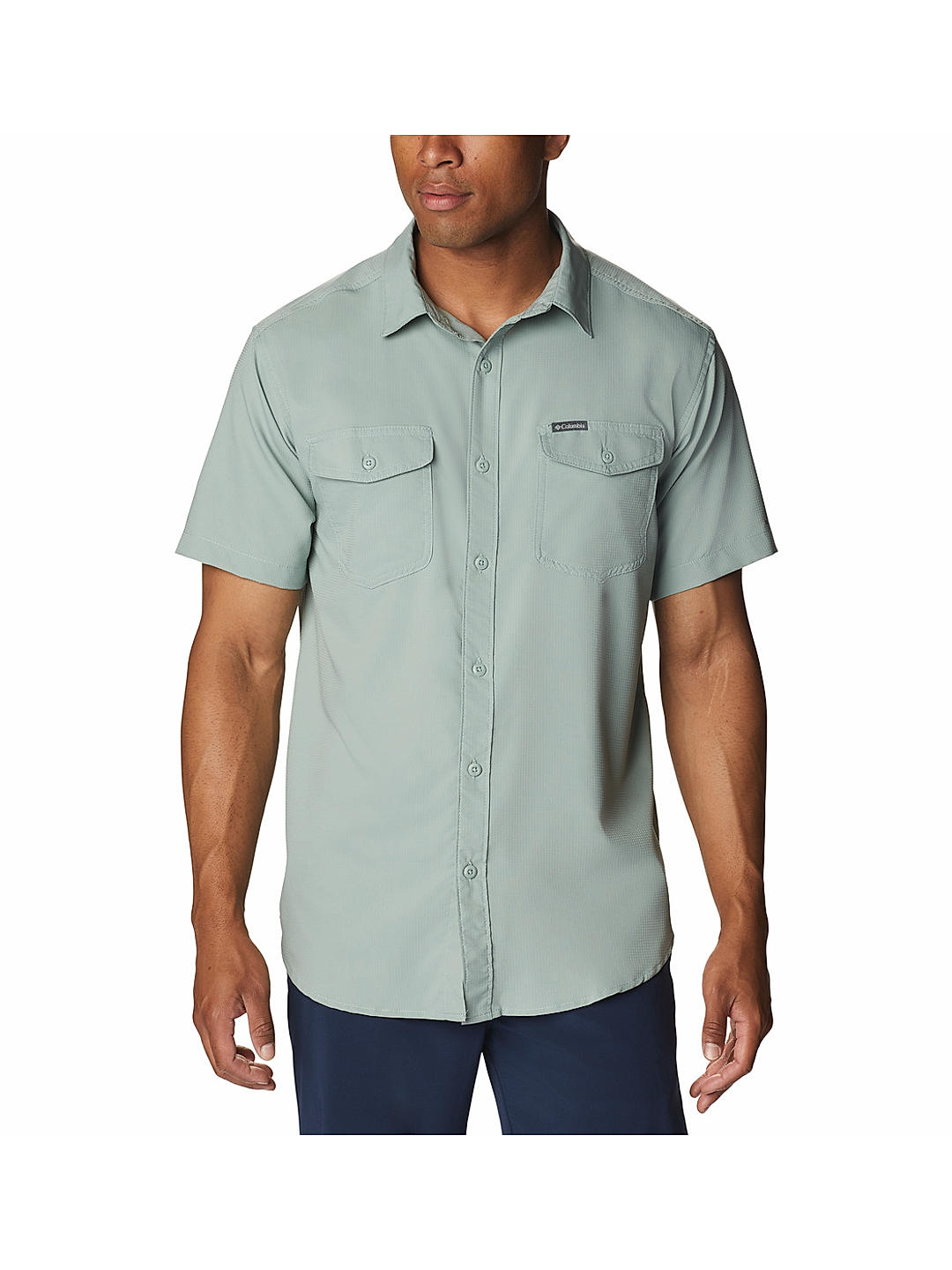 Buy Green Utilizer Ii Solid Short Sleeve Shirt for Men Online at Columbia  Sportswear