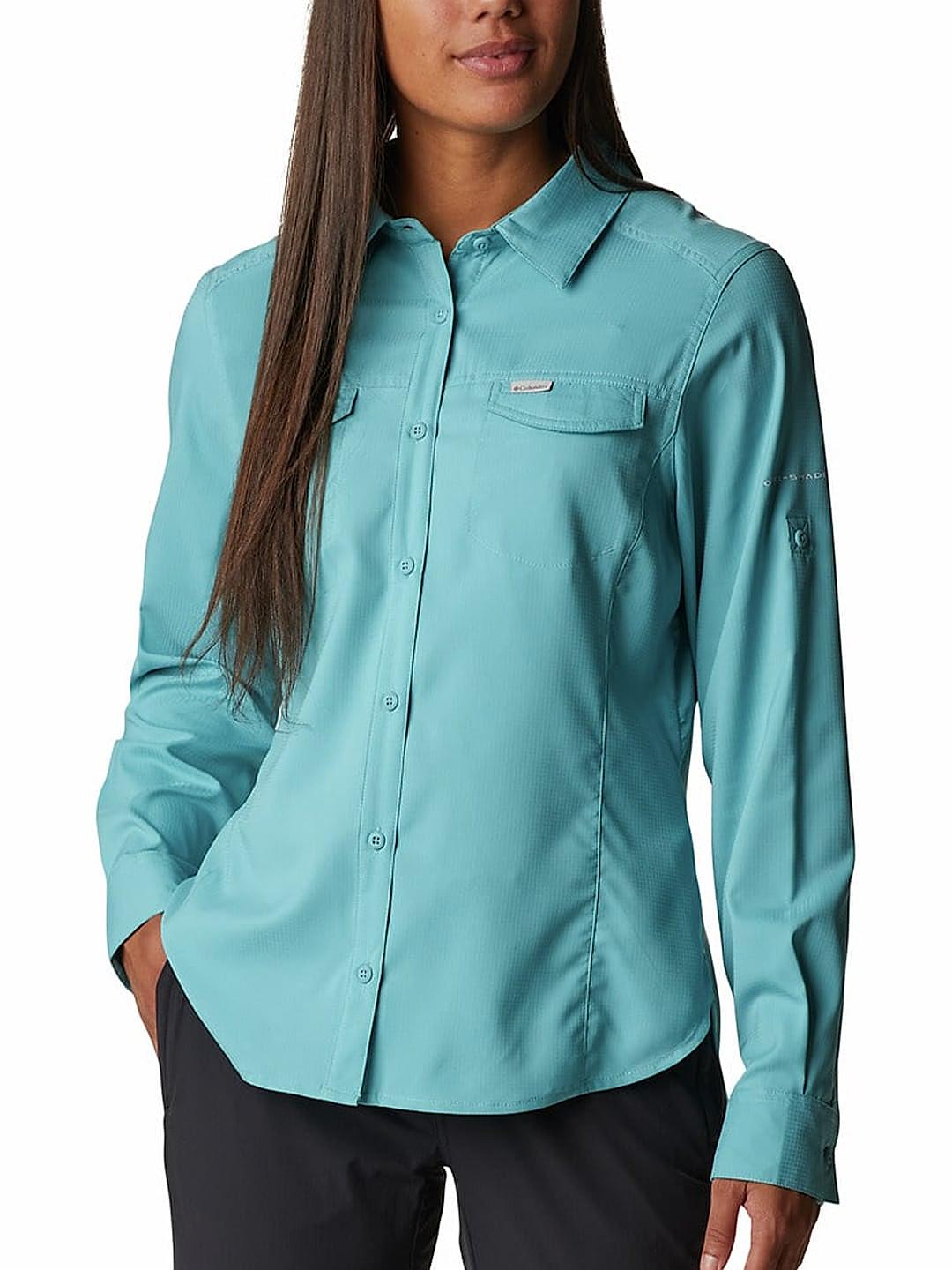 Columbia Dark Turquoise Silver Ridge 2.0 Regular Fit Shirt