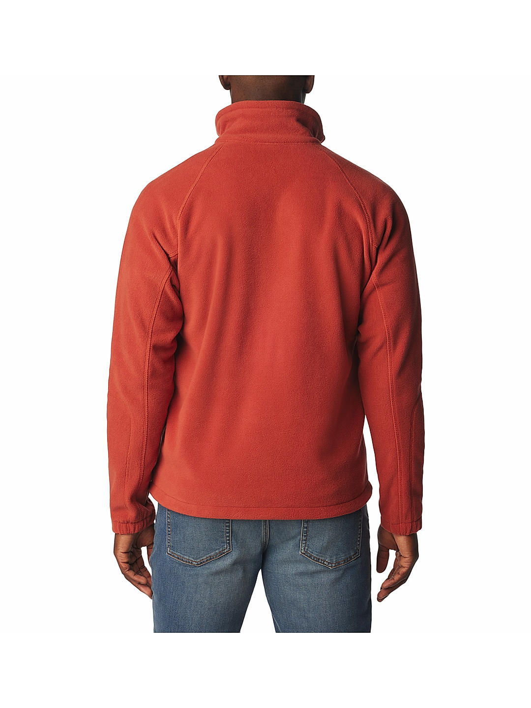 Columbia Men Orange / Red Fast Trek II Full Zip Fleece