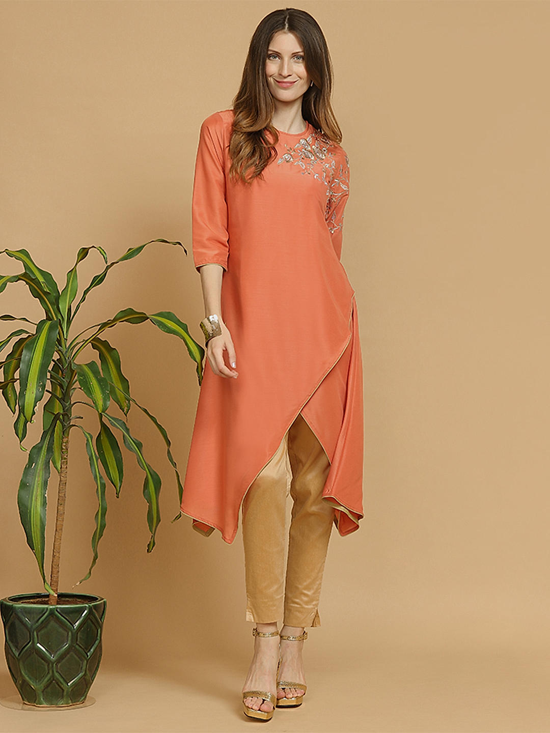 Asymmetric shop kurta online