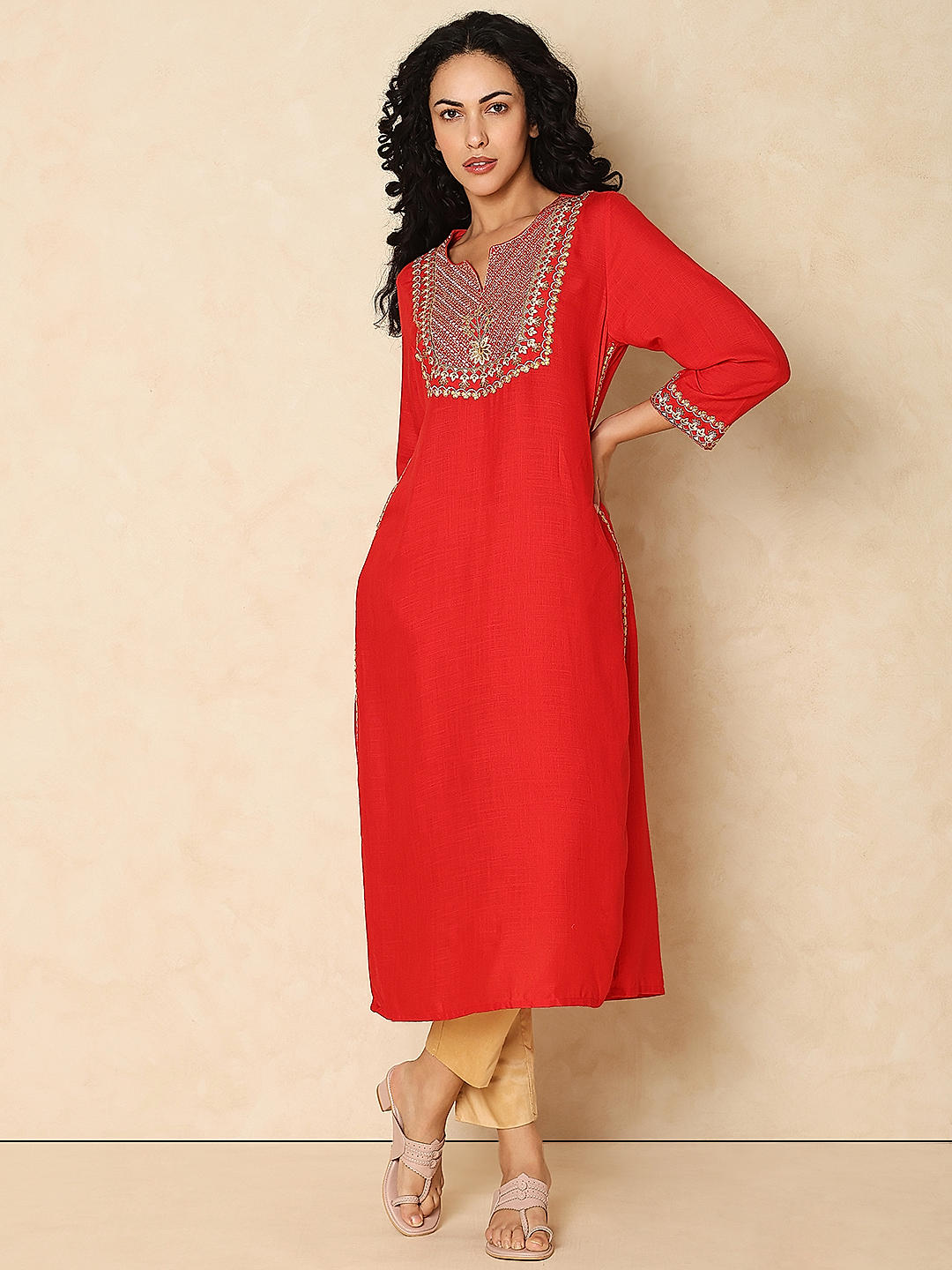 Straight on sale fit kurta