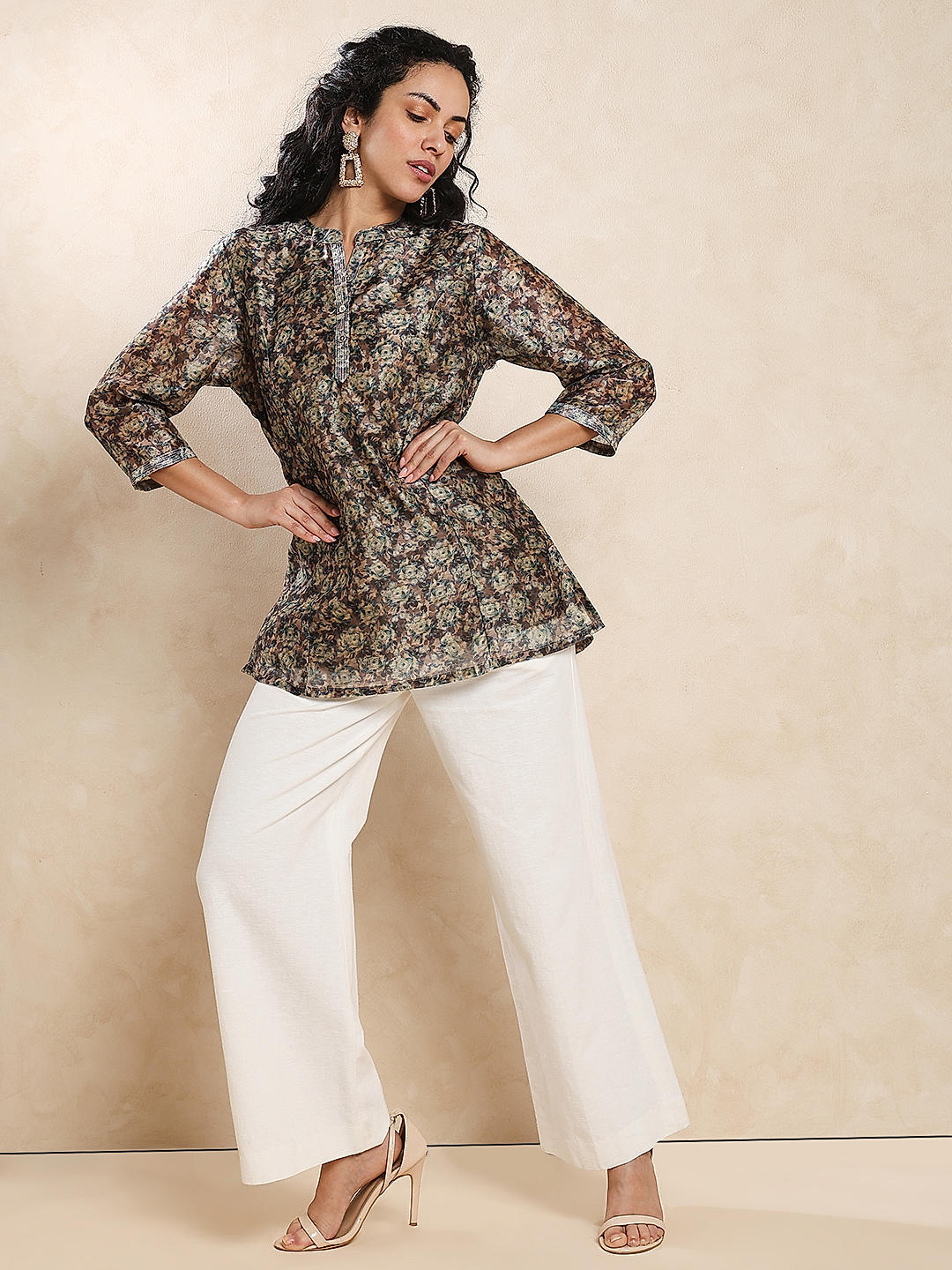 11834 PURE SOFT FOX GEORGETTE LEOPARD PRINT TRENDY NYRA STYLE LADIES KURTIS  EXPORTER - Reewaz International | Wholesaler & Exporter of indian ethnic  wear catalogs.