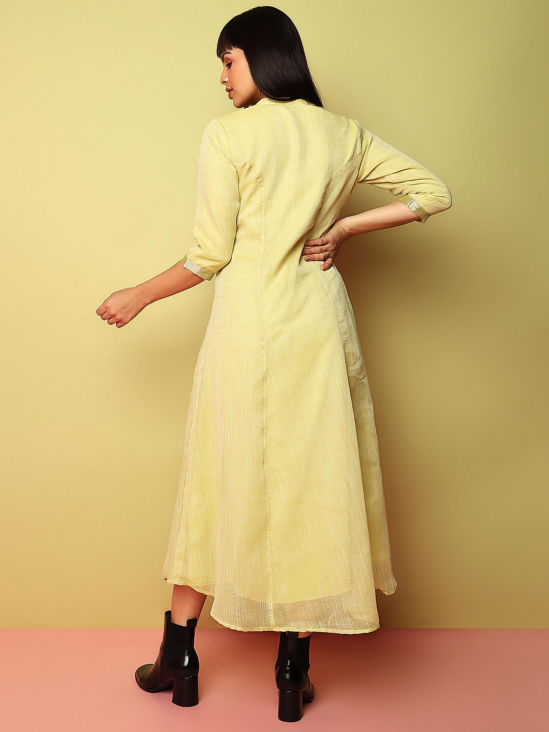 RPRENTERPRISE Women Ethnic Dress Yellow Dress - Buy RPRENTERPRISE Women Ethnic  Dress Yellow Dress Online at Best Prices in India | Flipkart.com