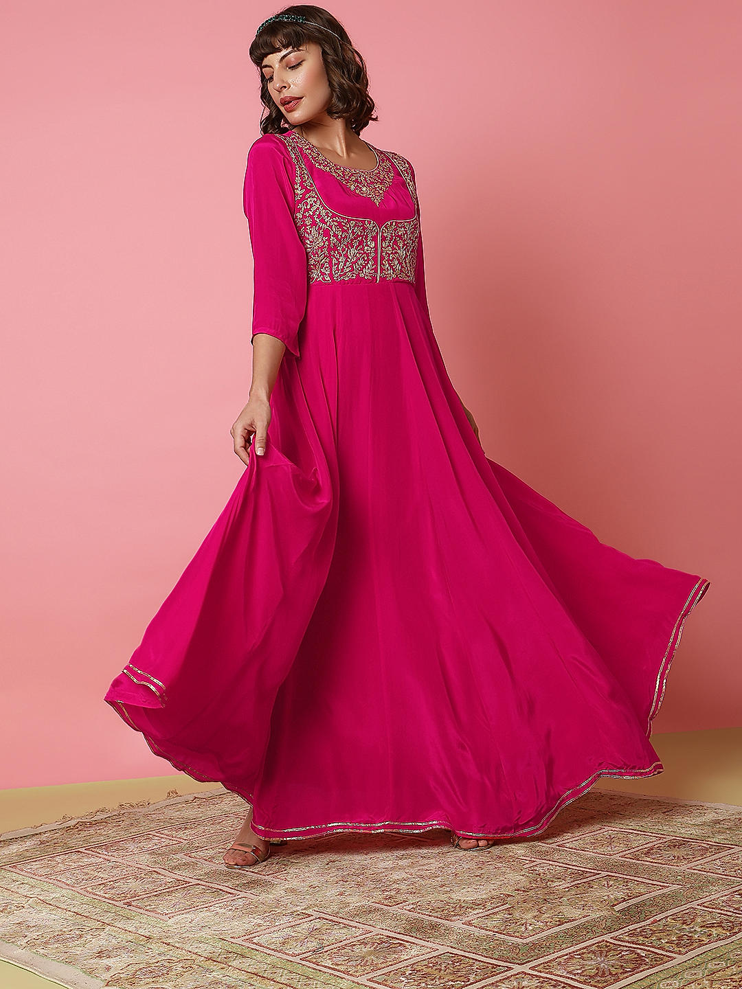 Top 155+ stitched ethnic gowns super hot