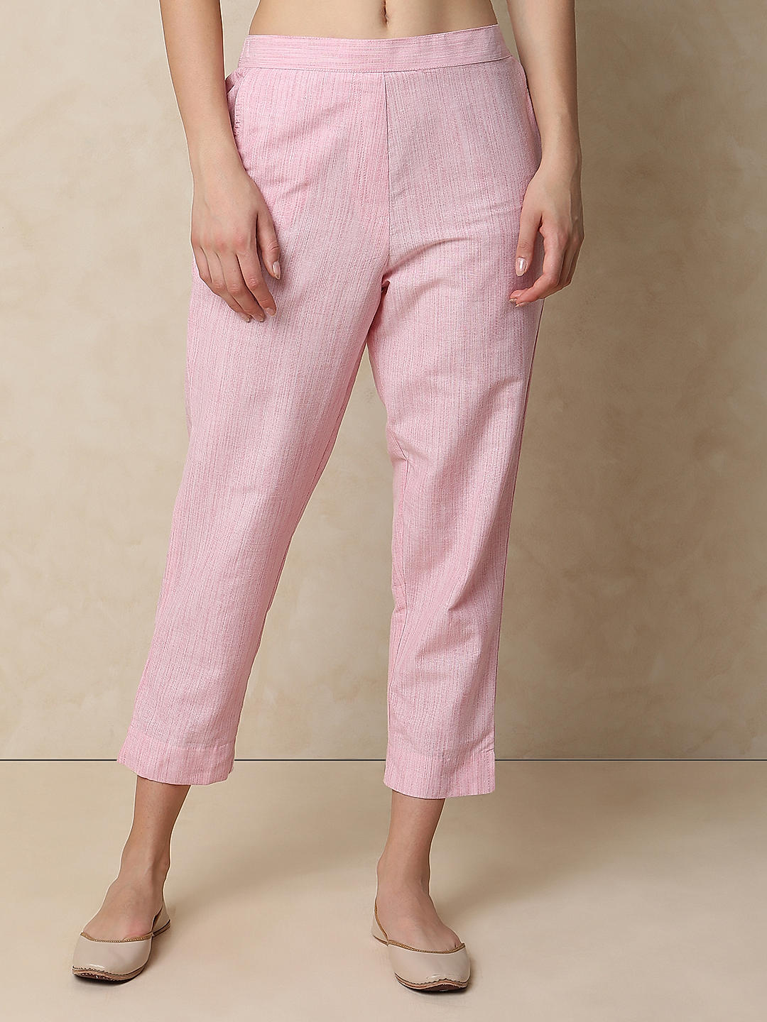 A New Day Women's Straight Leg Slim Ankle Pants - Light Pink (8 R) at  Amazon Women's Clothing store