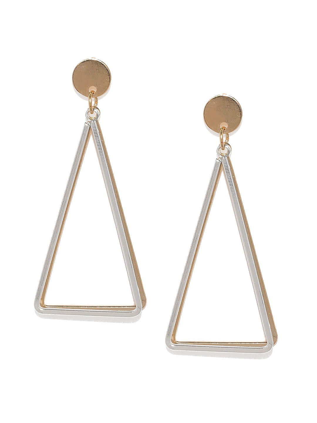 Buy Now Gold Plated Triangular Drop Earring @ Best Price