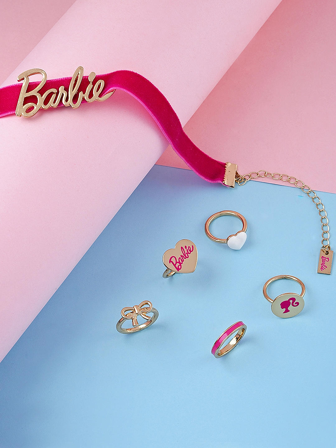 CZ Pink Barbie Dangle Hoop Earrings - Spencer's
