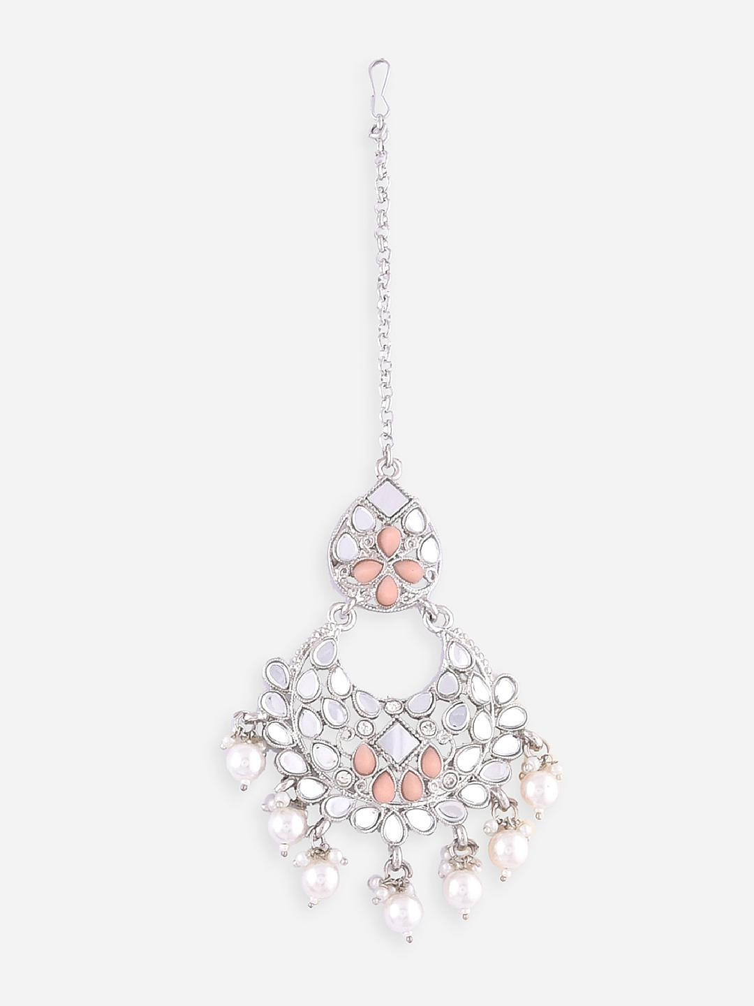 Buy Sri Jagdamba Pearls Single Line Pink Alloy Necklace Set Online At Best  Price @ Tata CLiQ