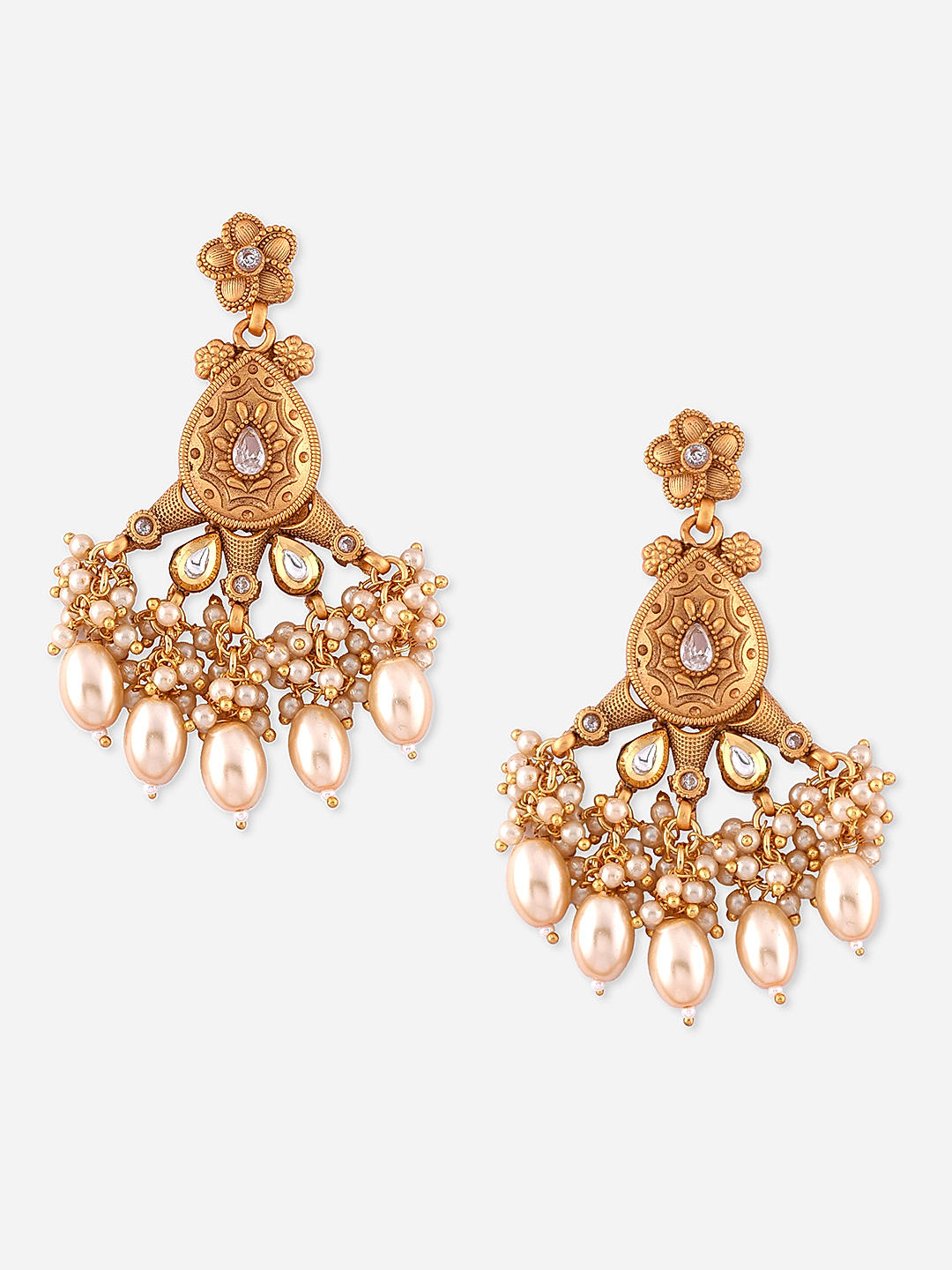 Antique Gold filigree Earrings — Haute Victoire