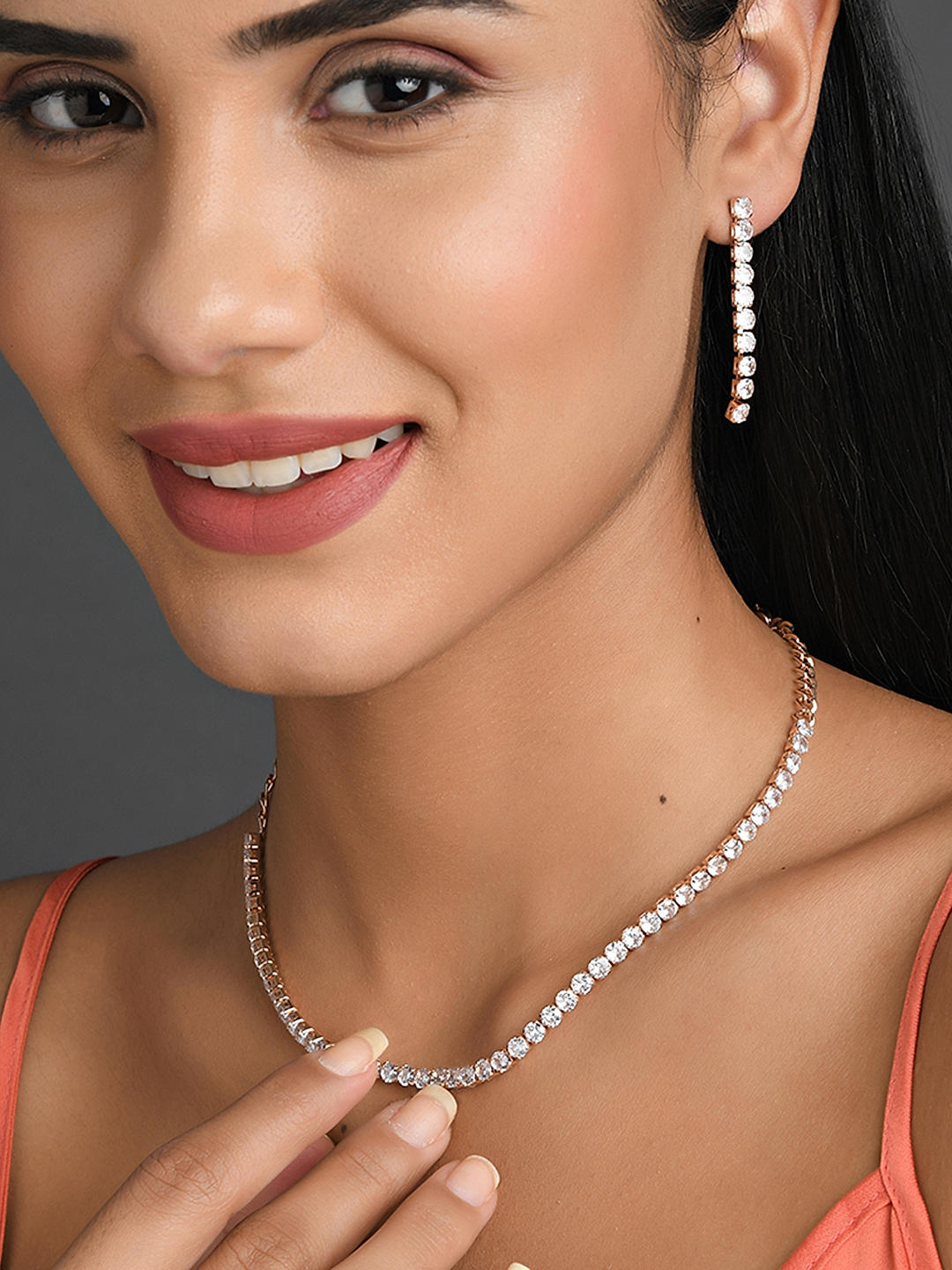 Scallop Diamond Lariat Necklace | 64Facets Fine Jewelry
