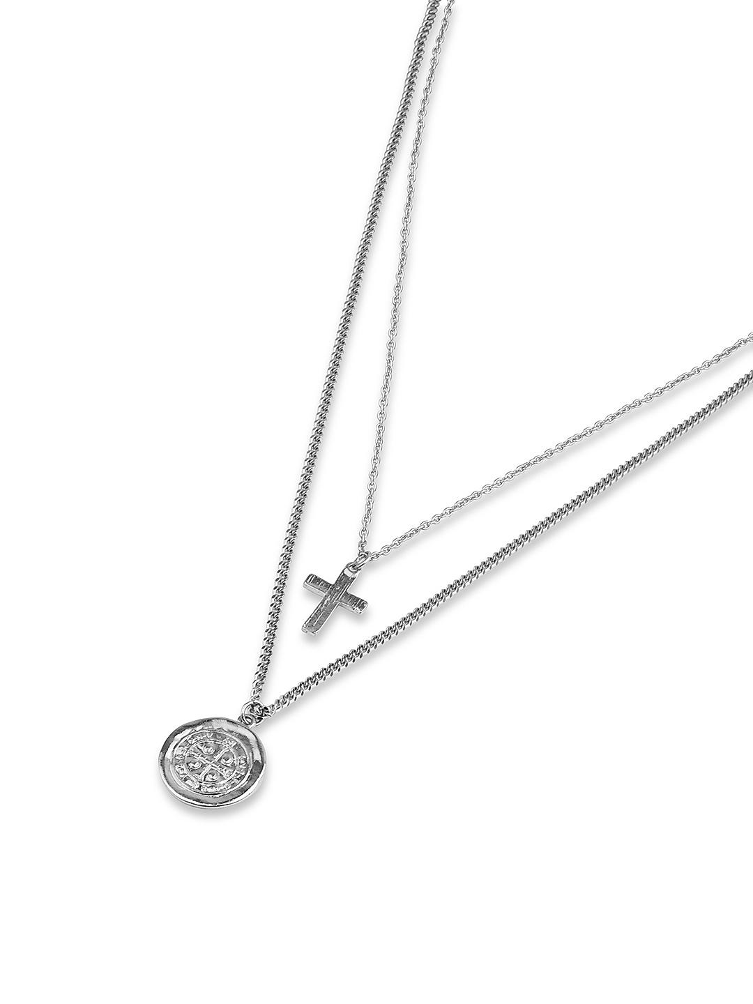 Shintai Silver Cross Pendant With Chain For Men and Boys Silver Brass  Pendant Price in India - Buy Shintai Silver Cross Pendant With Chain For  Men and Boys Silver Brass Pendant Online