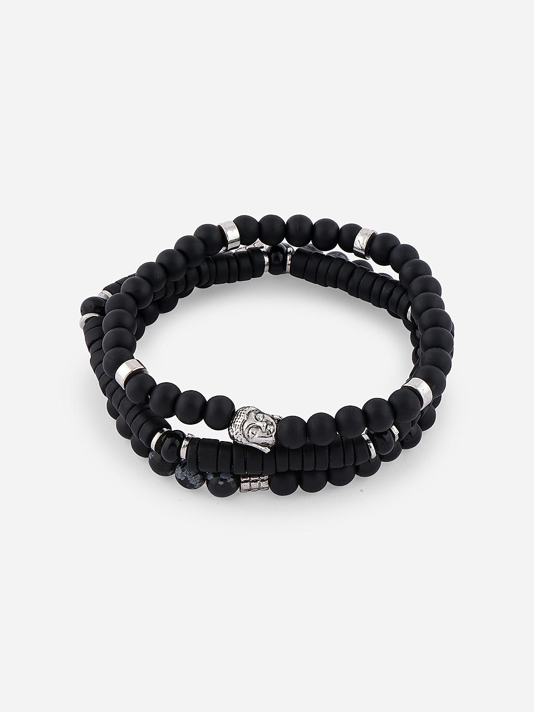 Crystal Beaded Bracelet - Black Obsidian | The Kindness Cause-sonthuy.vn
