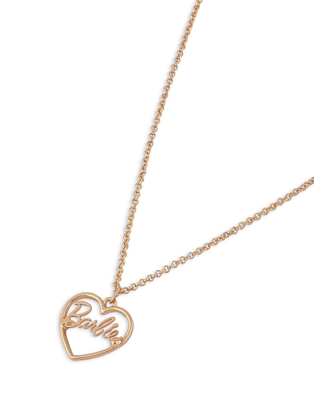 Shop online Barbie(TM) Limited Edition CZ Stone Studded Heart Charm Link Chain  Necklace @ Best Price