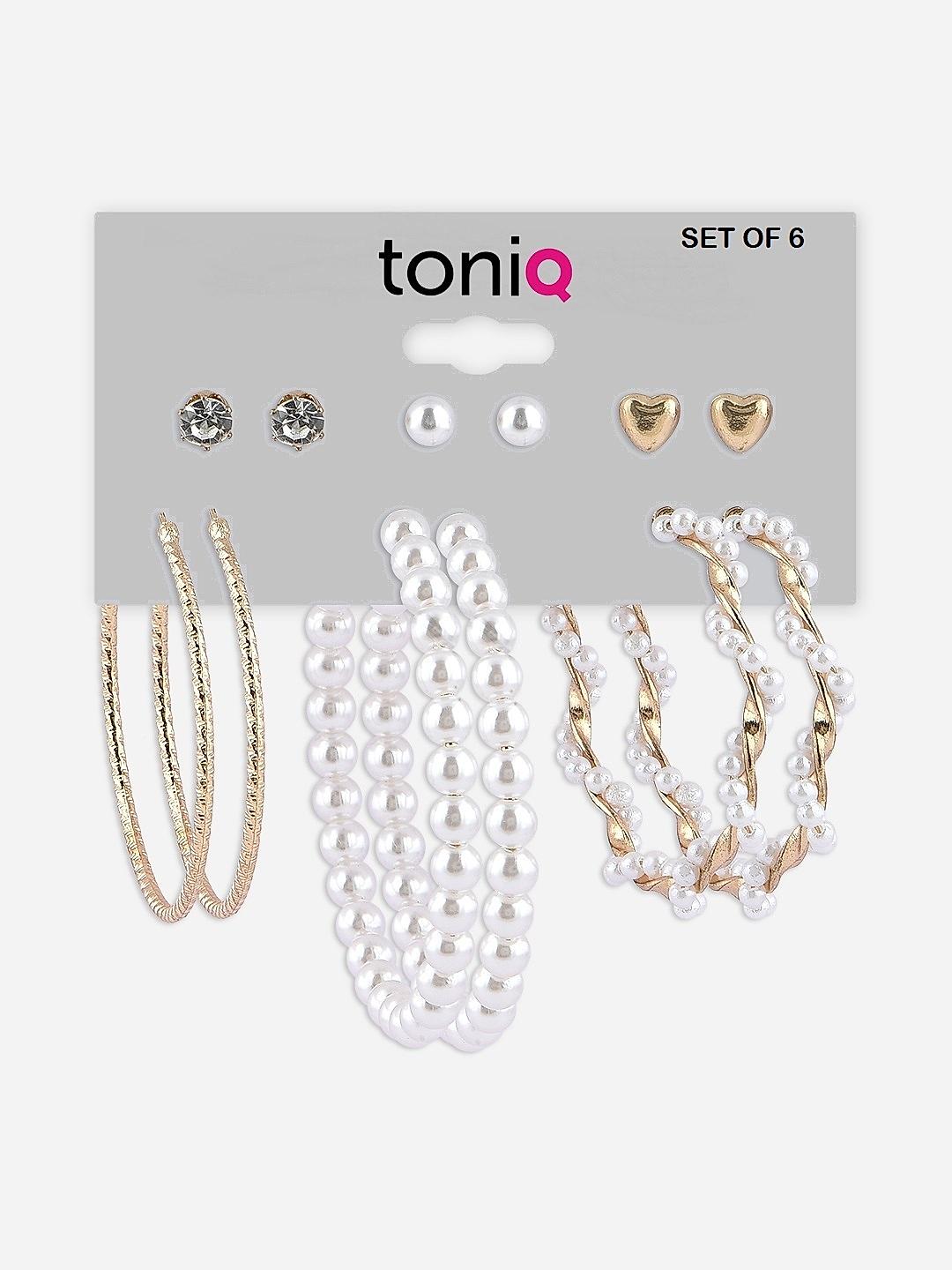 Top 96+ pearl earring set latest
