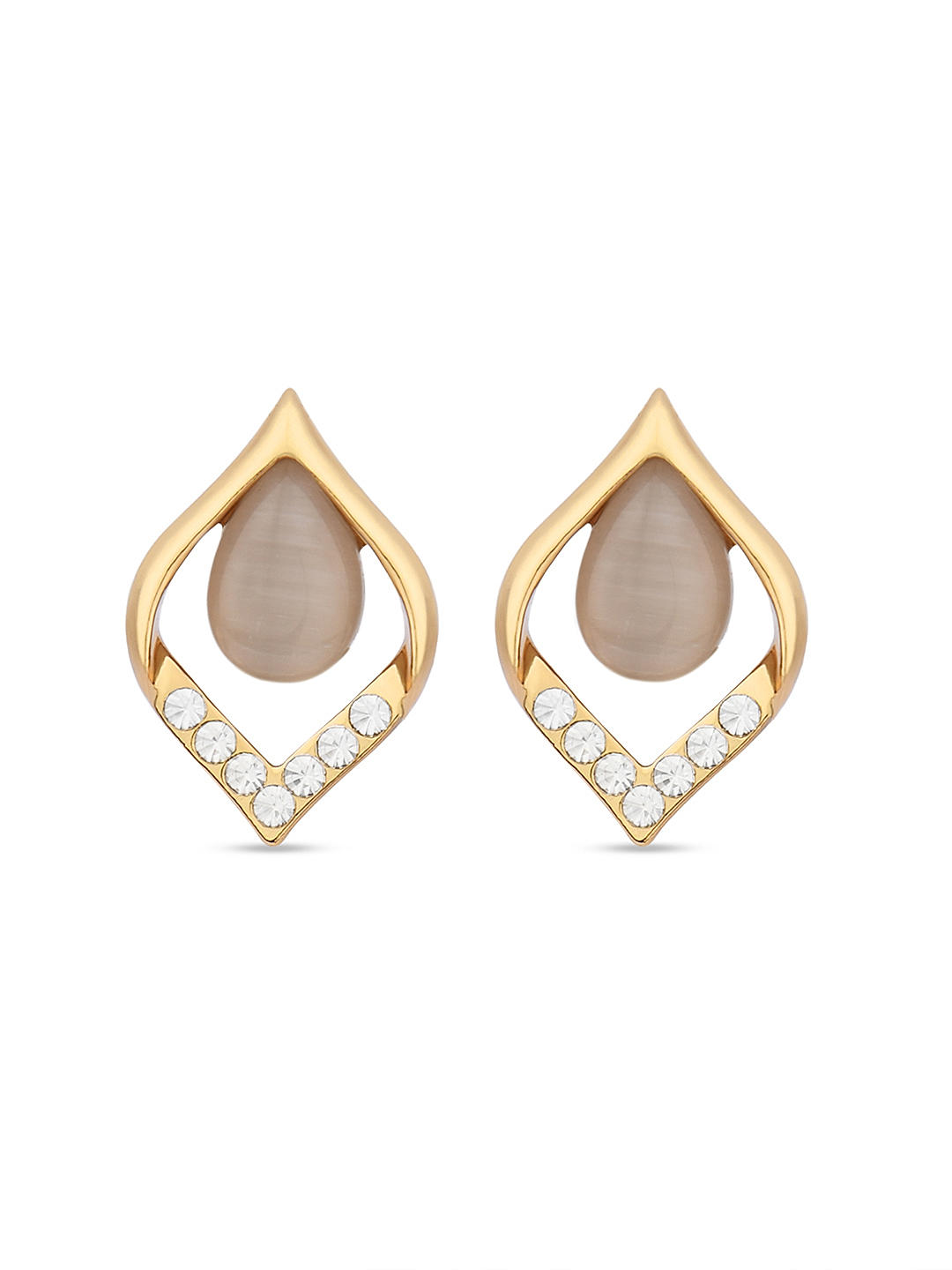 The White Stone Queensly Duck Earrings at Rs 429.00 | Delhi| ID:  2852870578830