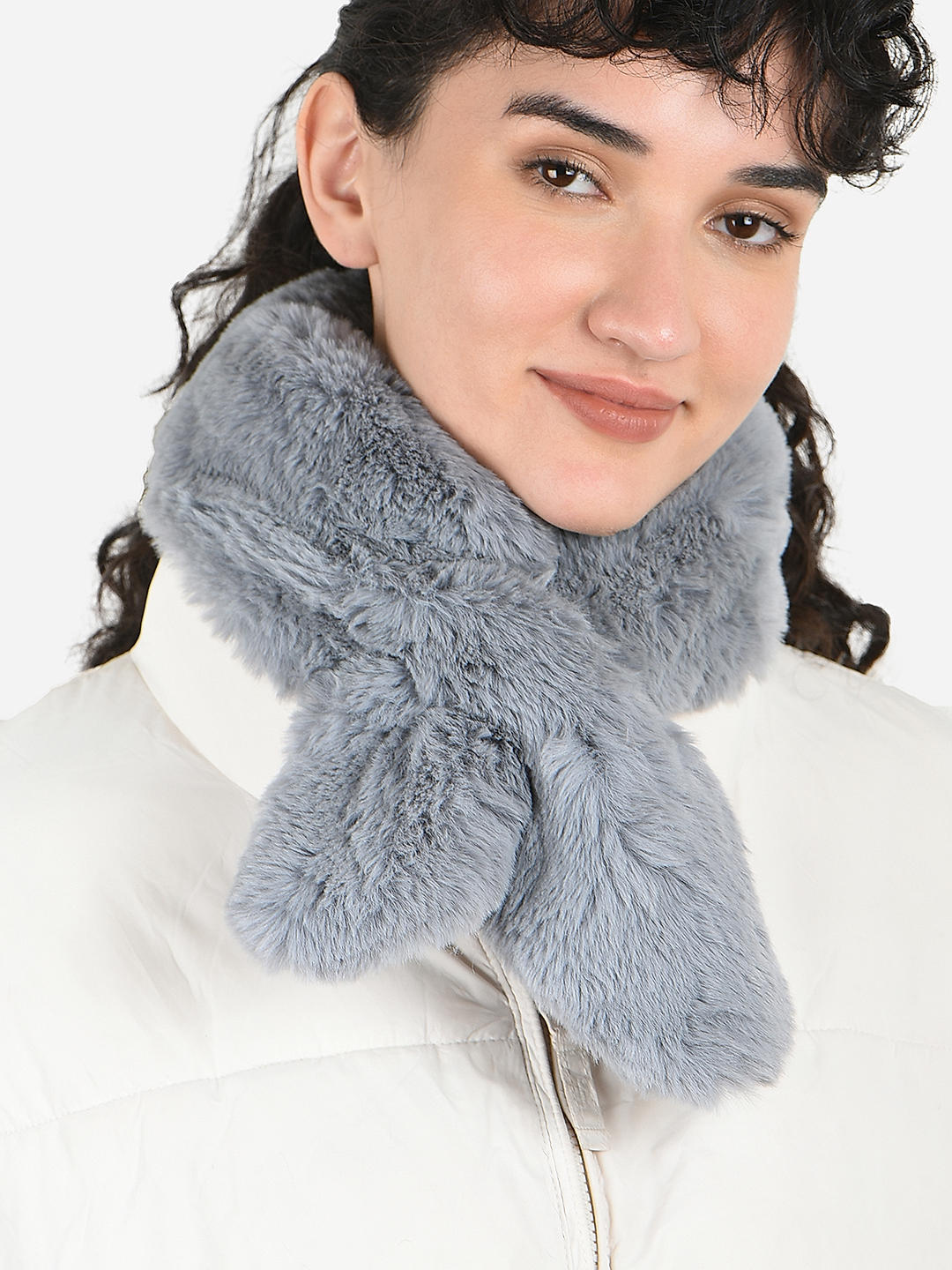 Grey on sale fur stole