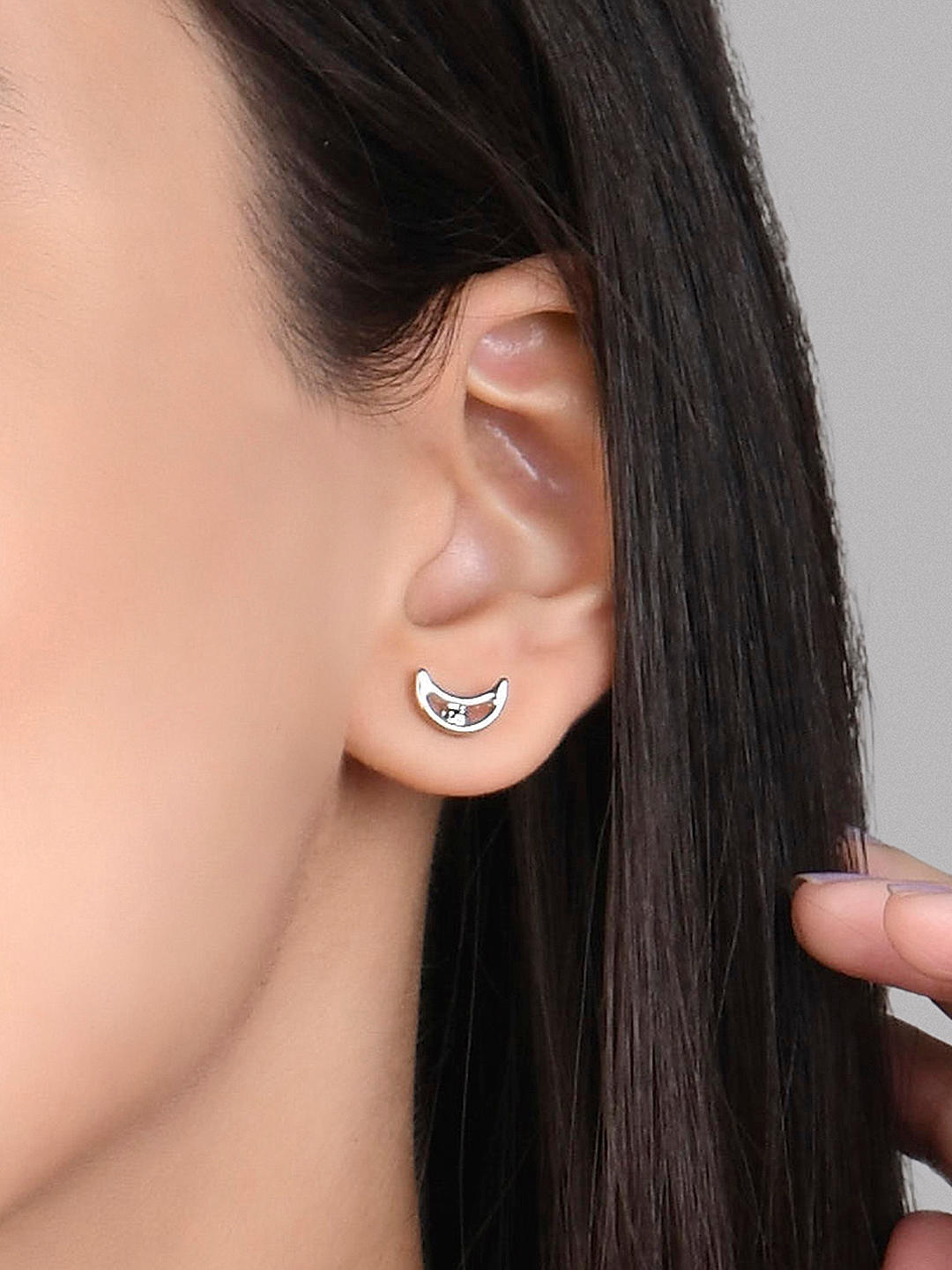 Rose Gold plated American diamond chandbali earrings Mang tikka set | –  Indian Designs