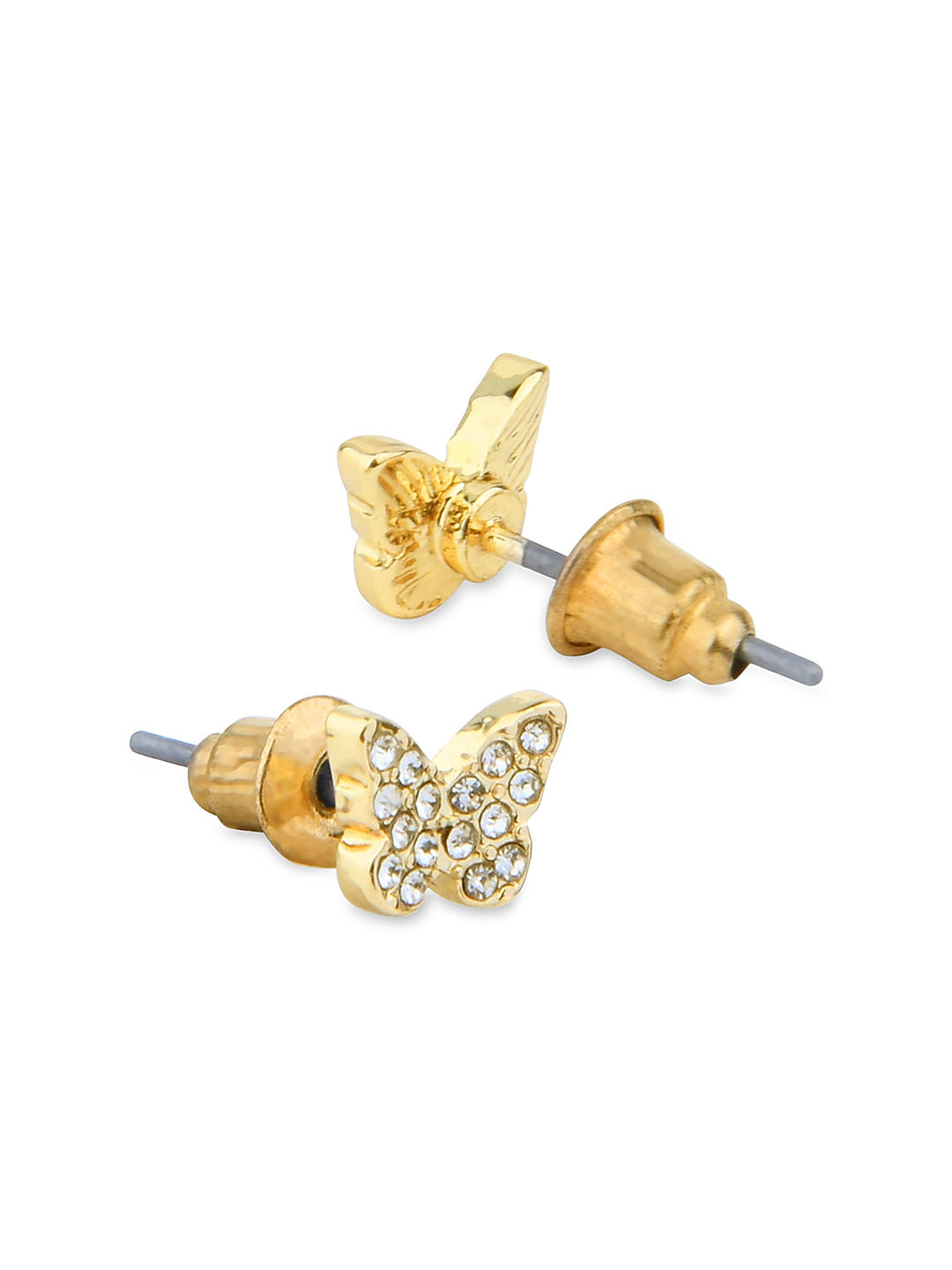 Set of 6 Modern Gold Stud and Hoop Earrings Combo – www.pipabella.com